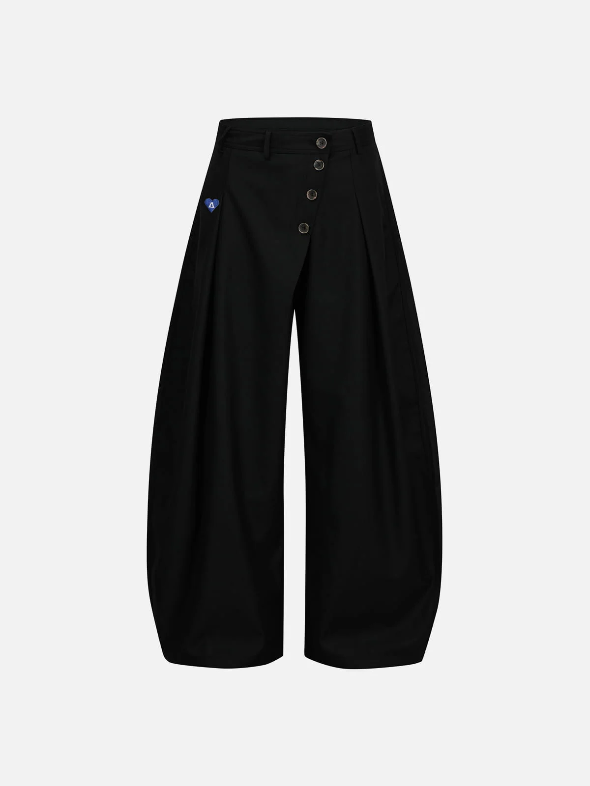 Aelfric Eden Asymmetric Button Baggy Barrel Pants