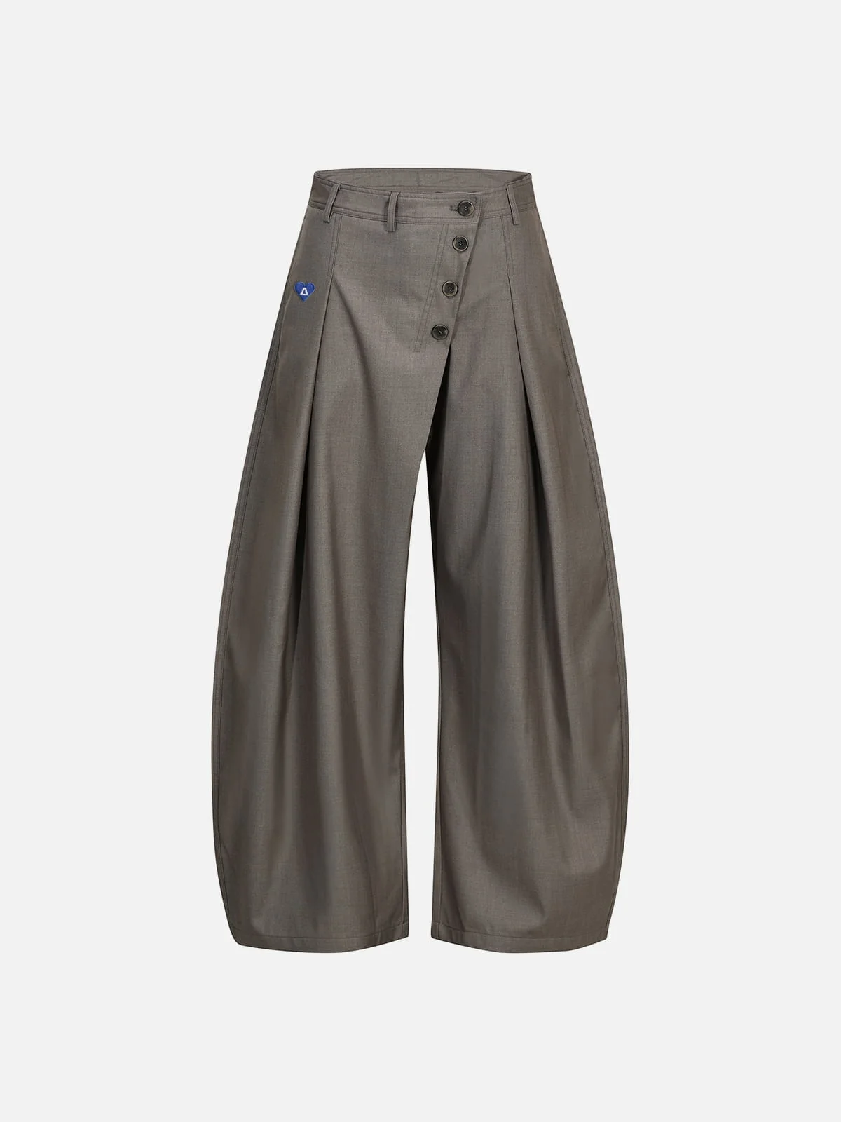 Aelfric Eden Asymmetric Button Baggy Barrel Pants - Image 4