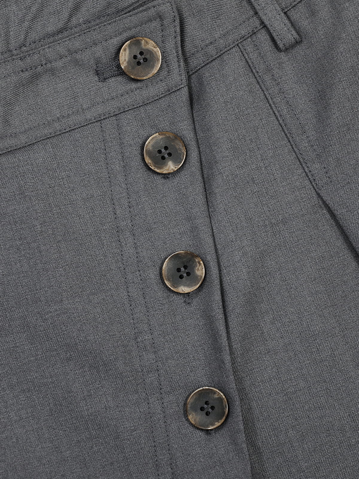 Aelfric Eden Asymmetric Button Baggy Barrel Pants - Image 7