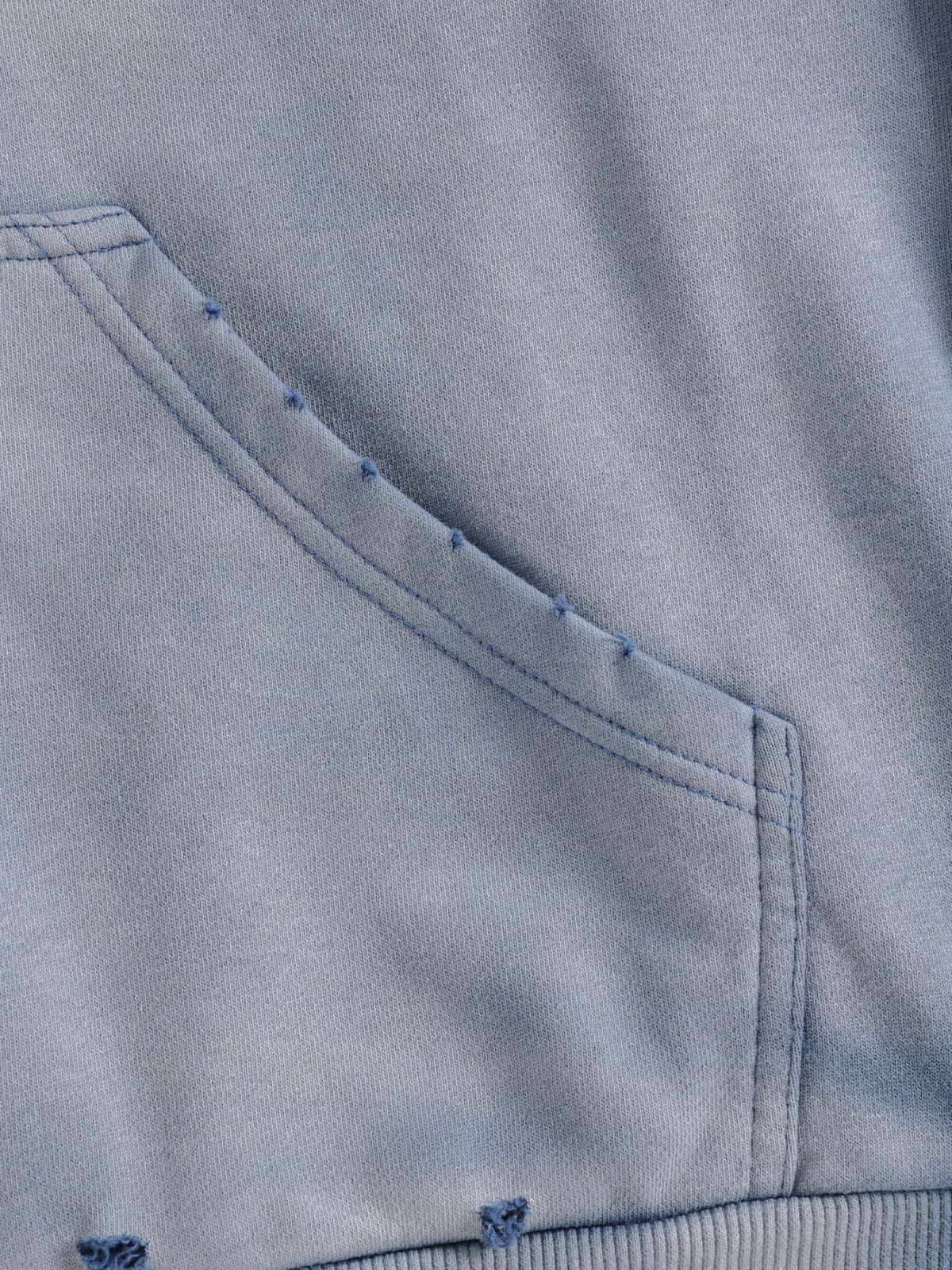 Aelfric Eden Badge Boxy Zip Up Hoodie - Image 6
