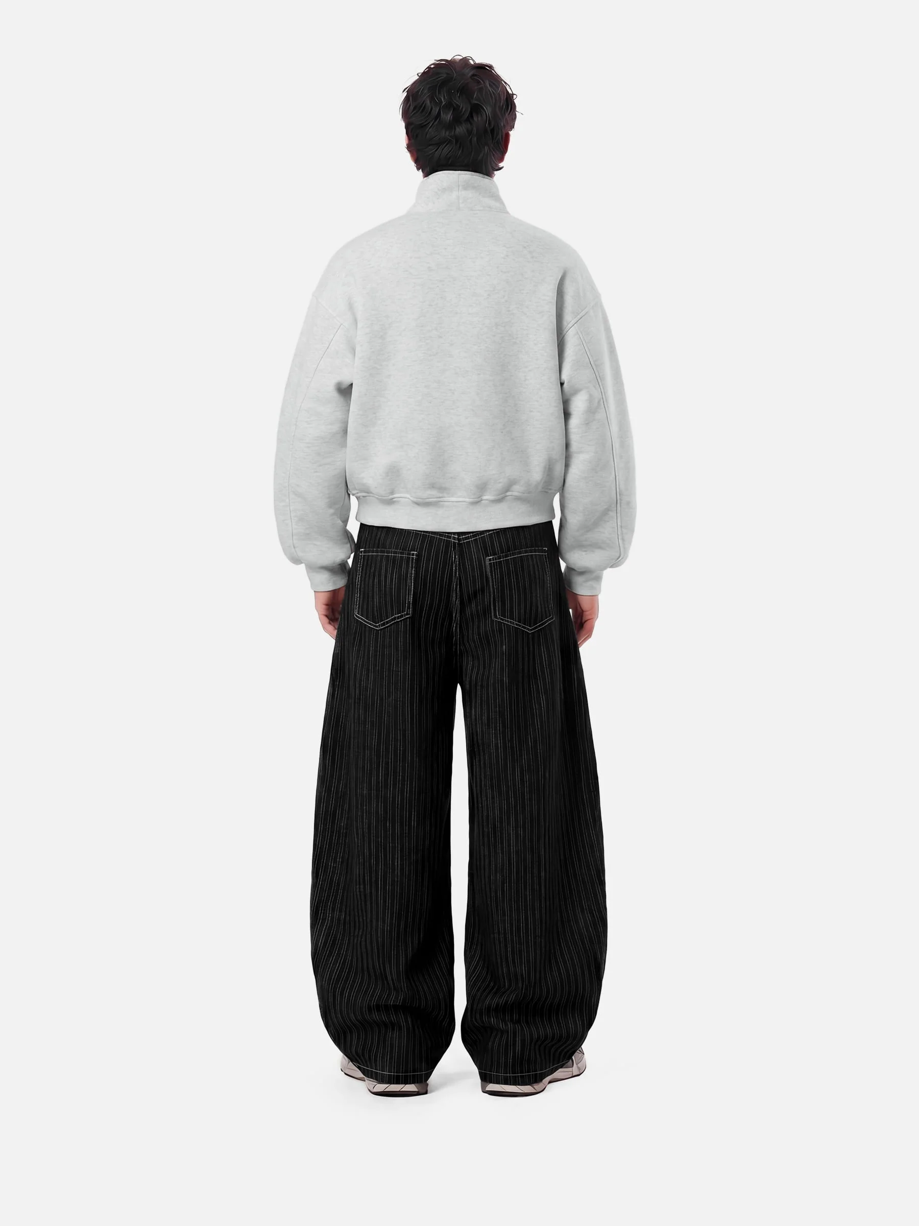 Aelfric Eden Boxy Botton Neck Sweatshirt - Image 3