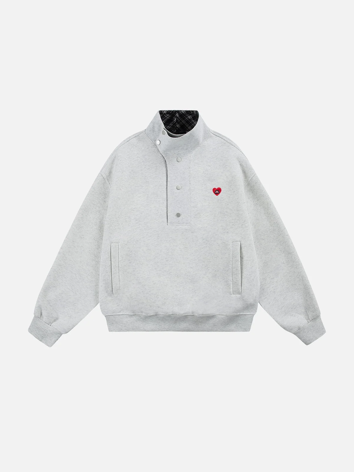 Aelfric Eden Boxy Botton Neck Sweatshirt - Image 4