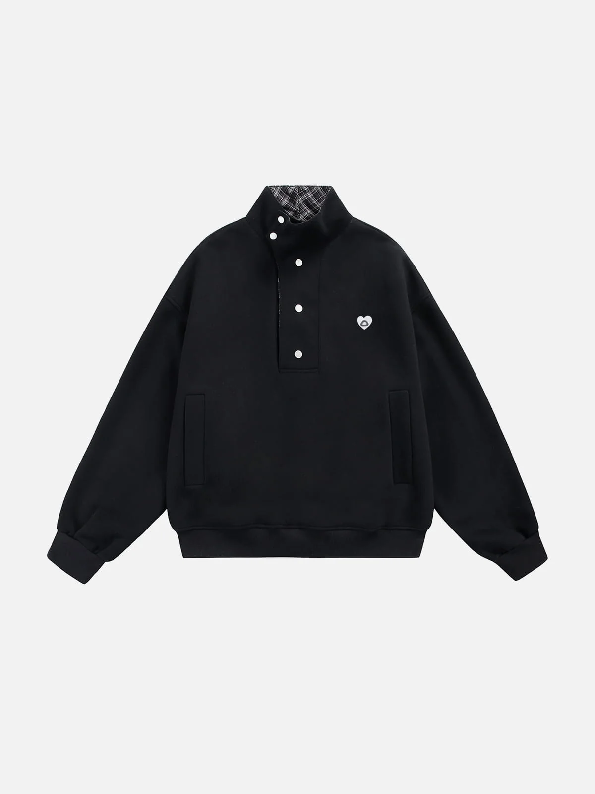 Aelfric Eden Boxy Botton Neck Sweatshirt - Image 6
