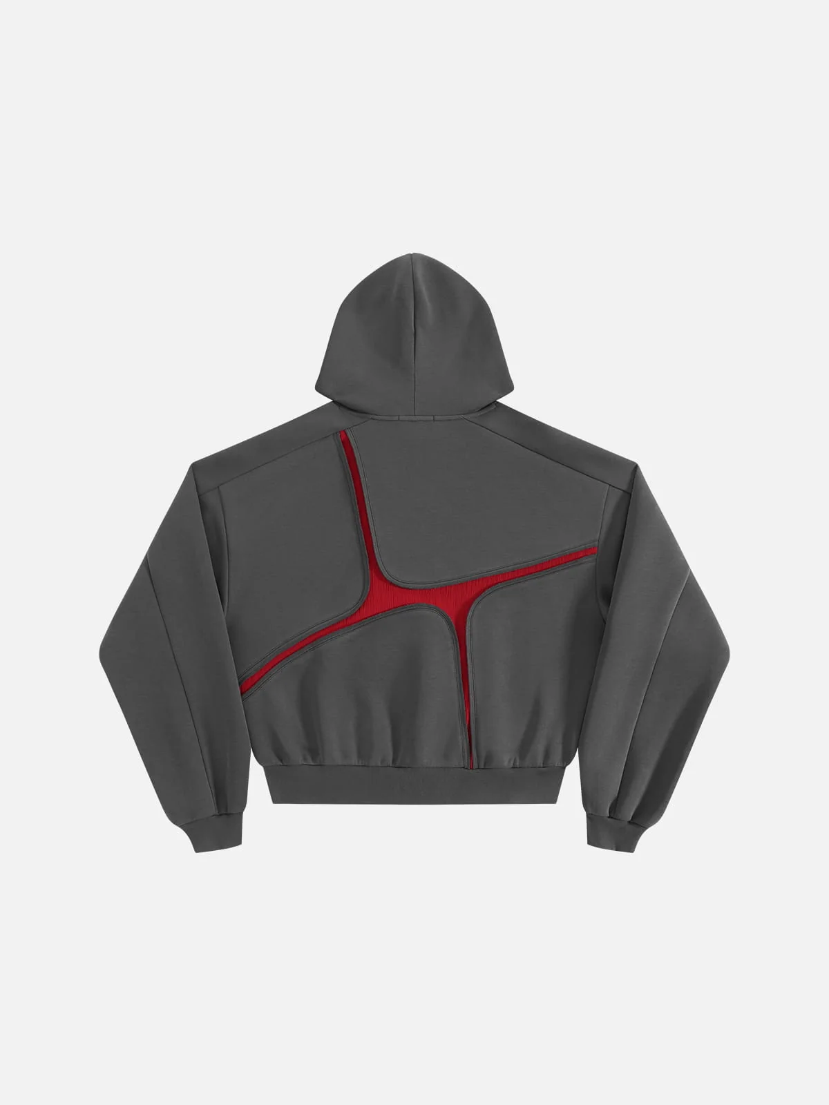Aelfric Eden Boxy Contrast Panel Zip Up Hoodie
