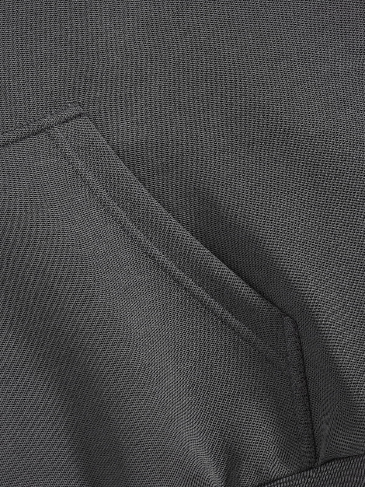 Aelfric Eden Boxy Contrast Panel Zip Up Hoodie - Image 5