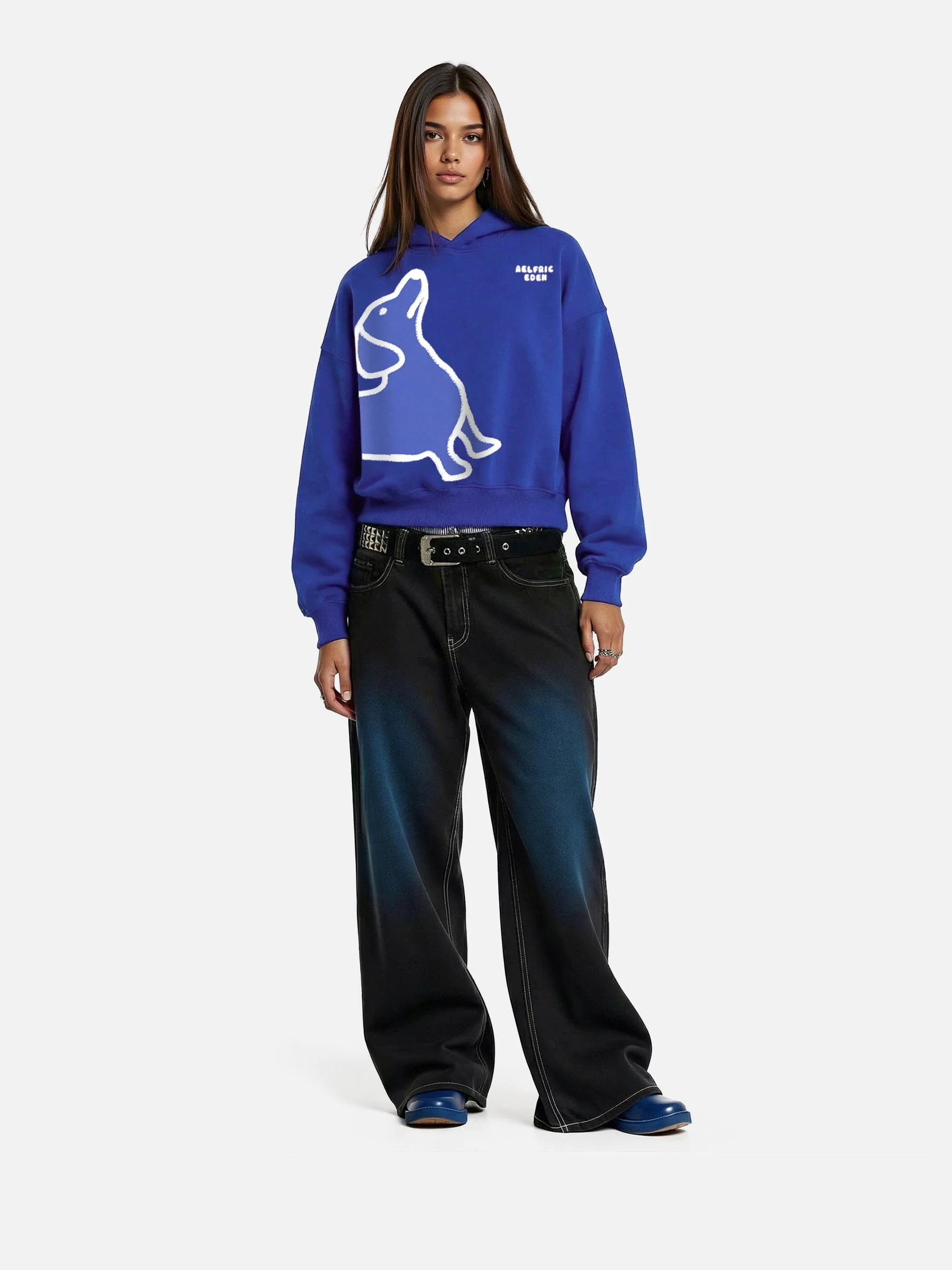 Aelfric Eden Boxy Dachshund Graphic Hoodie - Image 3