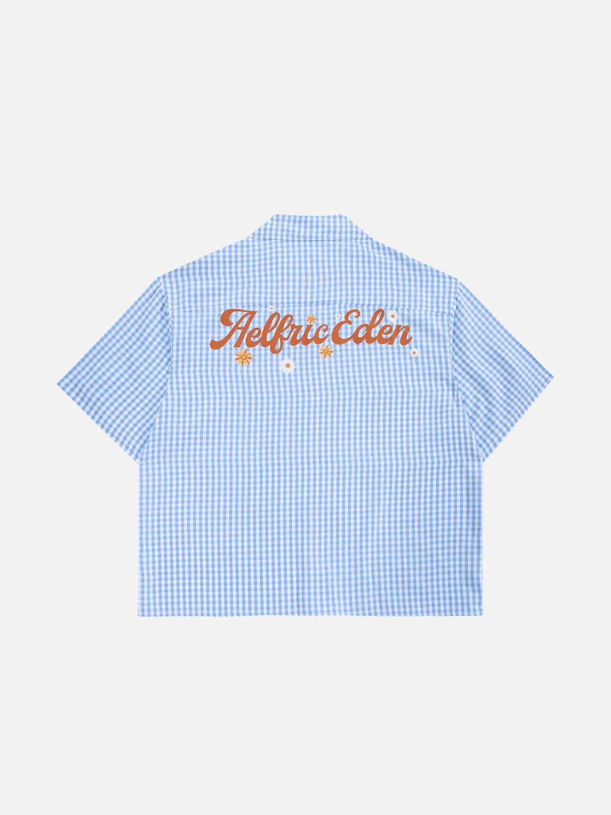 Aelfric Eden Boxy Daisy Gingham Short Sleeve Shirt - Image 2