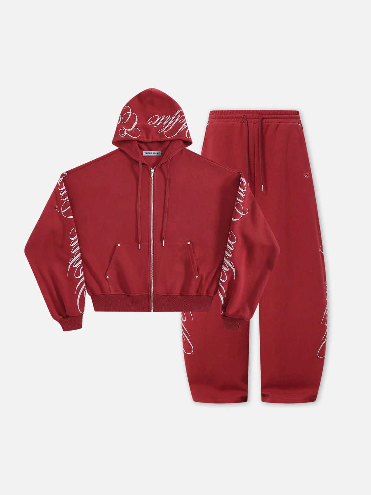 Aelfric Eden Boxy Script Embroidery Hoodie Sets - Image 6