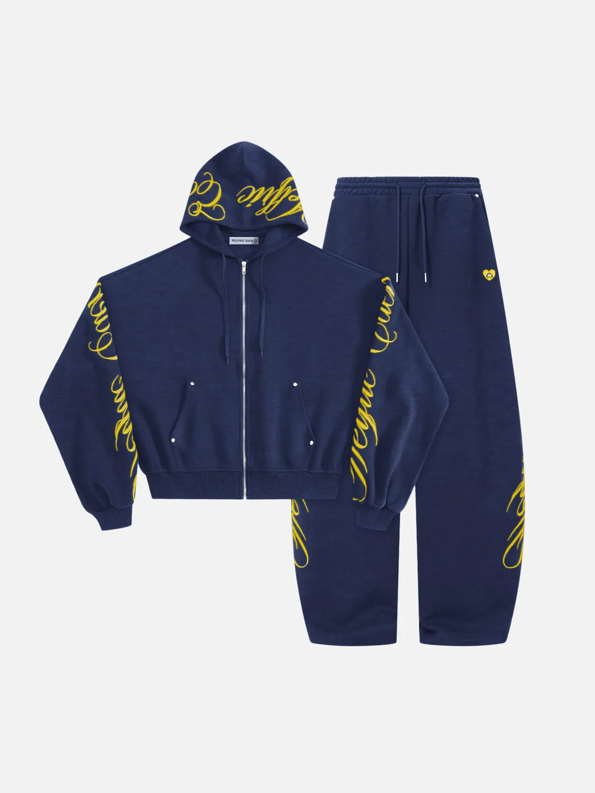 Aelfric Eden Boxy Script Embroidery Hoodie Sets - Image 8