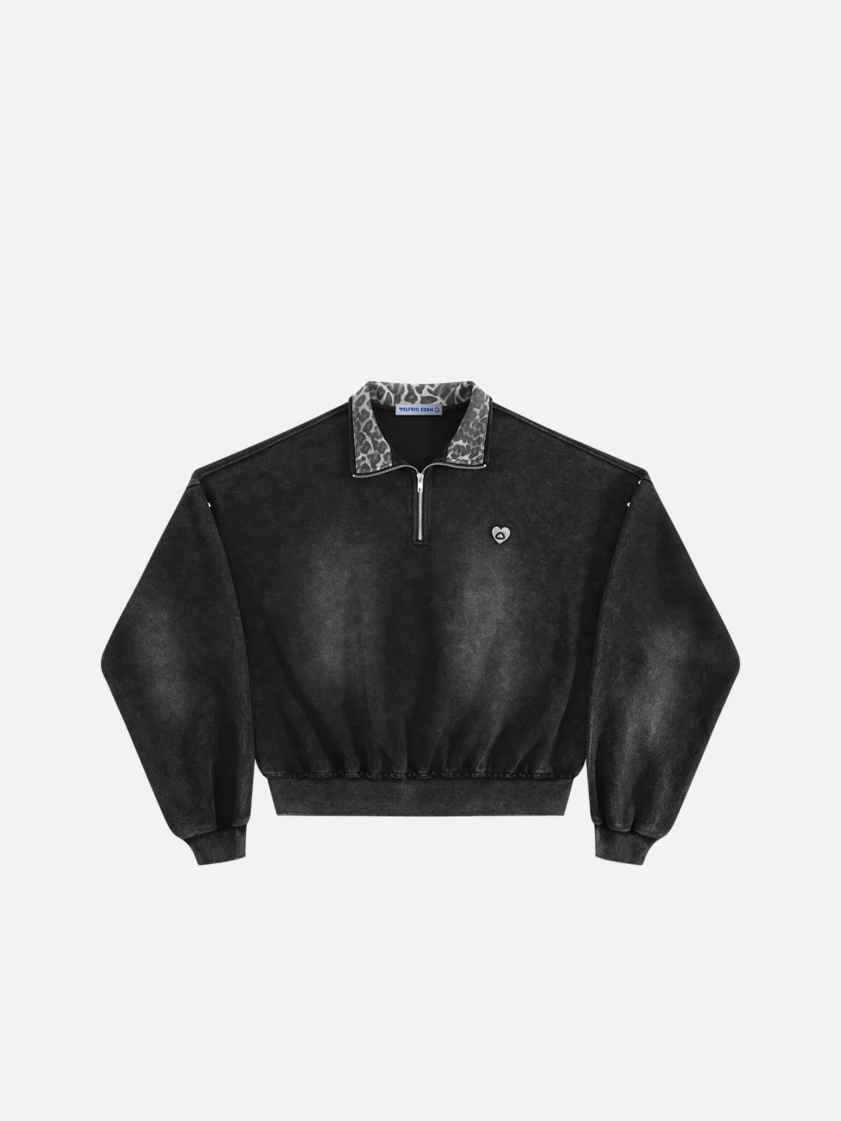 Aelfric Eden Boxy Leopard Collar Sweatshirt - Image 4