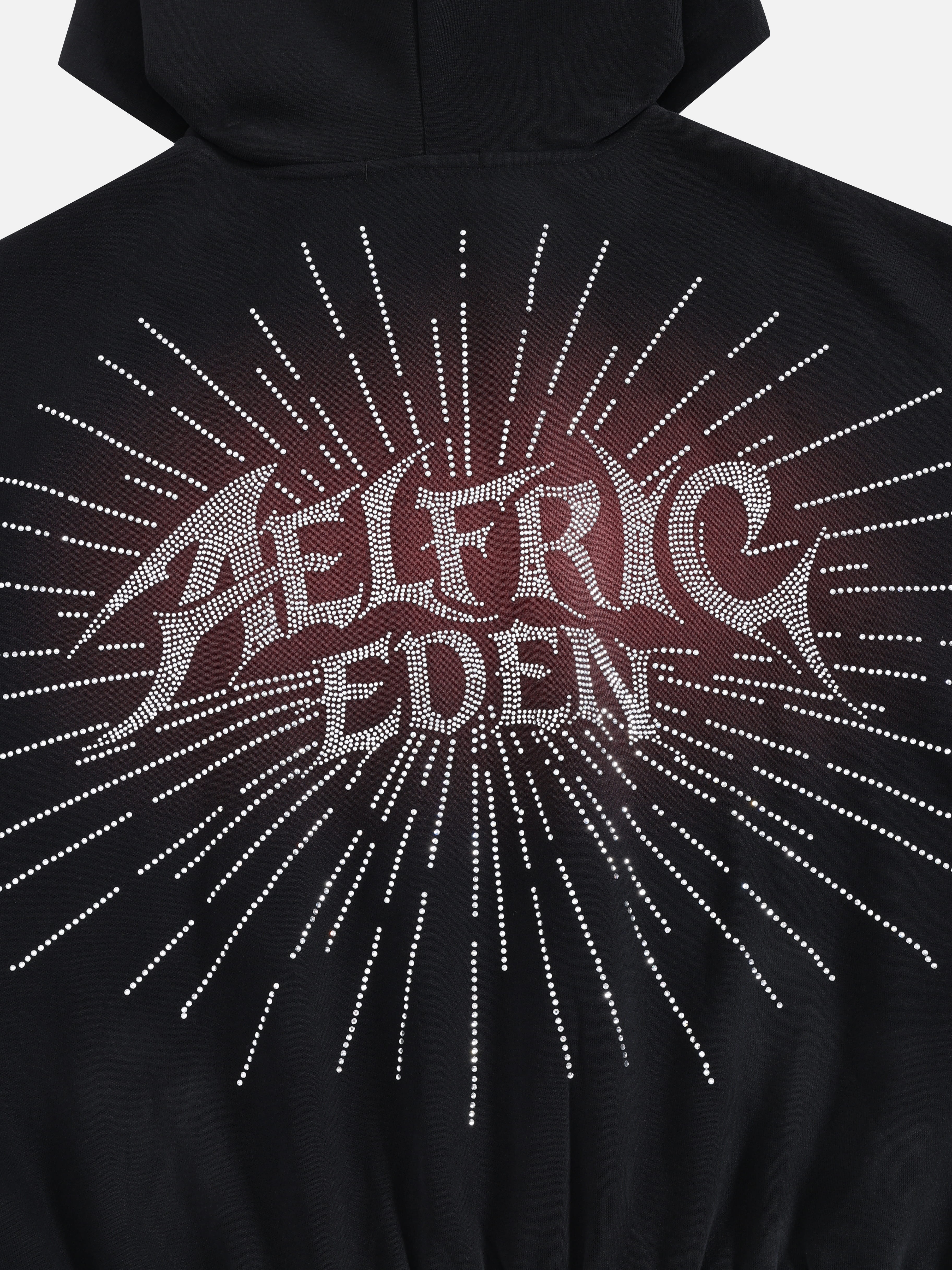 Aelfric Eden Boxy Rhinestone Zip Up Hoodie - Image 6