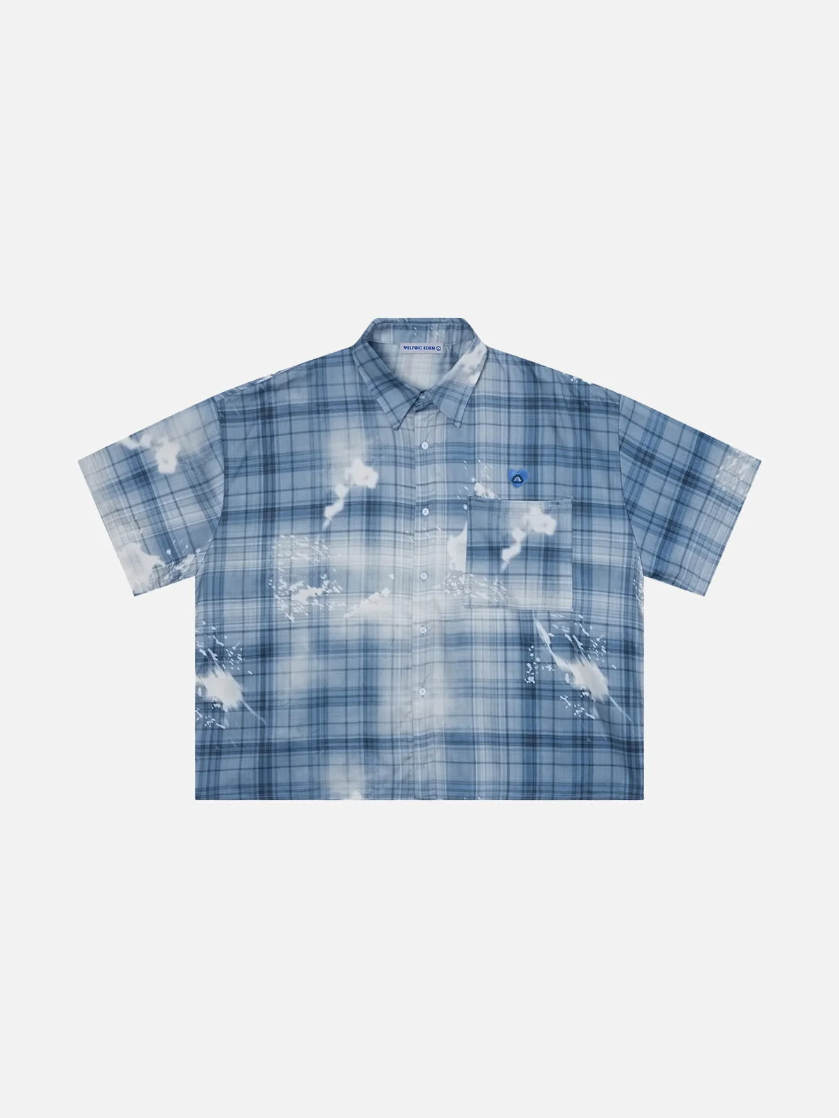 Aelfric Eden Boxy Splash Plaid Short Sleeve Shirt - Image 3