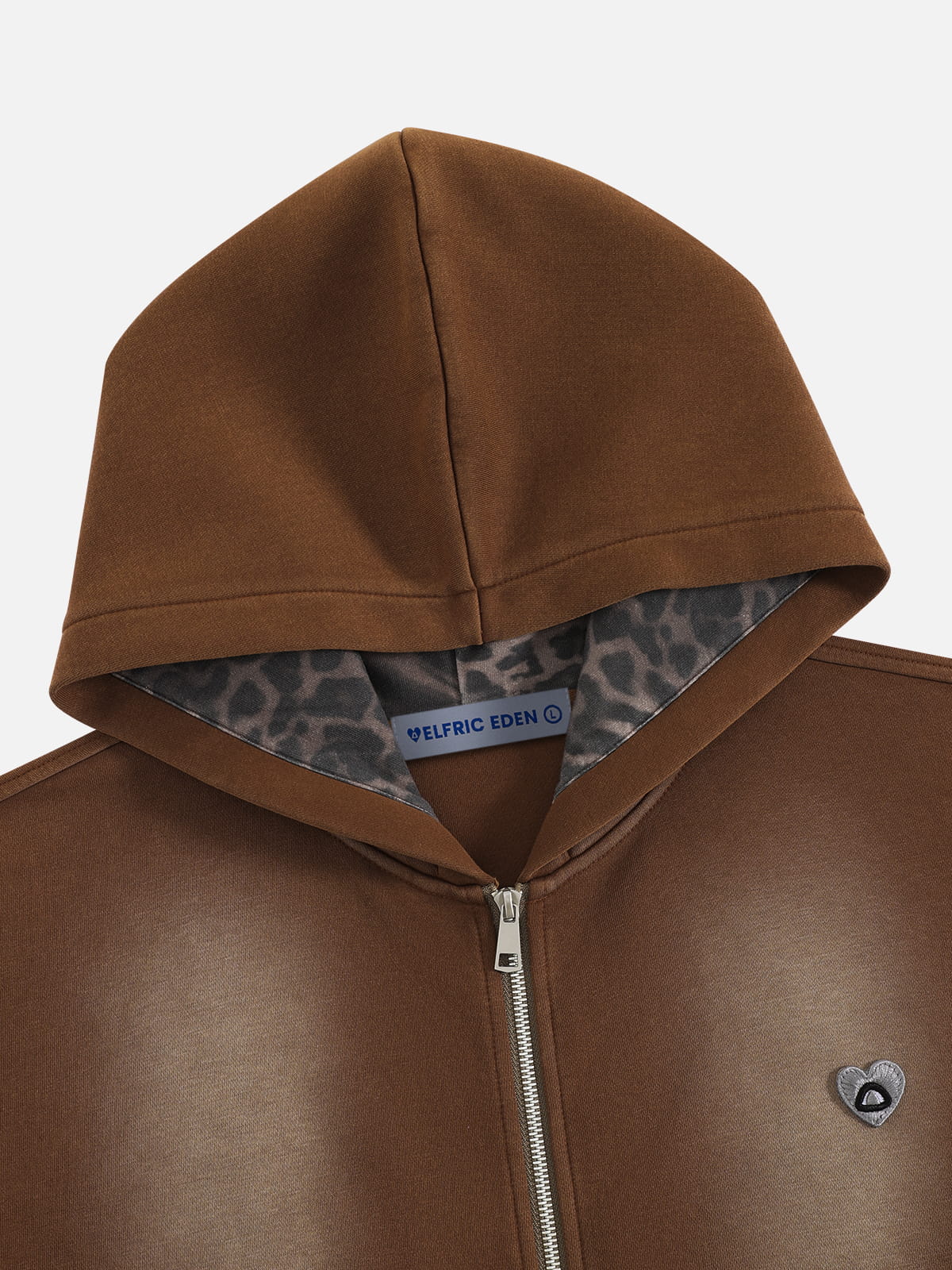 Aelfric Eden Boxy Studded Zip Up Hoodie - Image 5