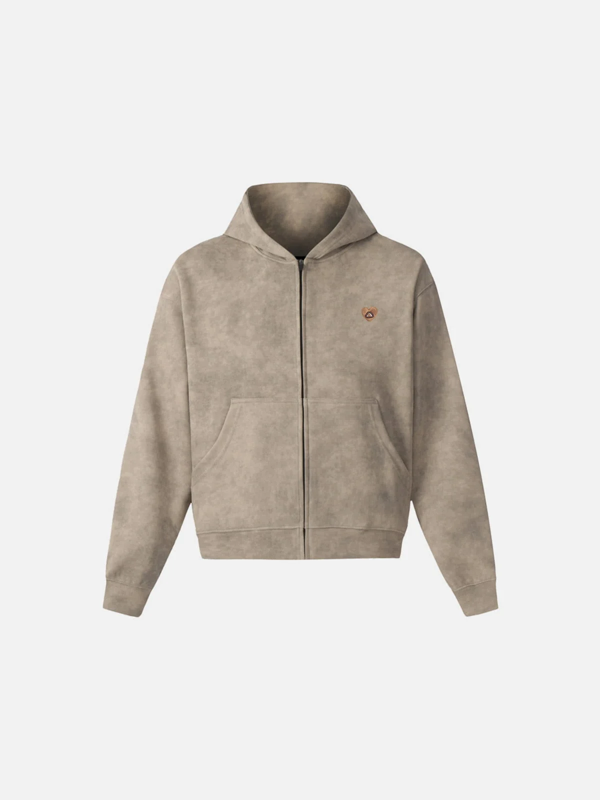 Aelfric Eden Boxy Washed Zip Up Hoodie - Image 2