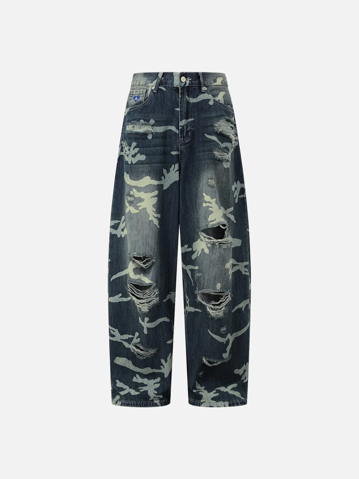 Aelfric Eden CAMO Distressed Baggy Jeans