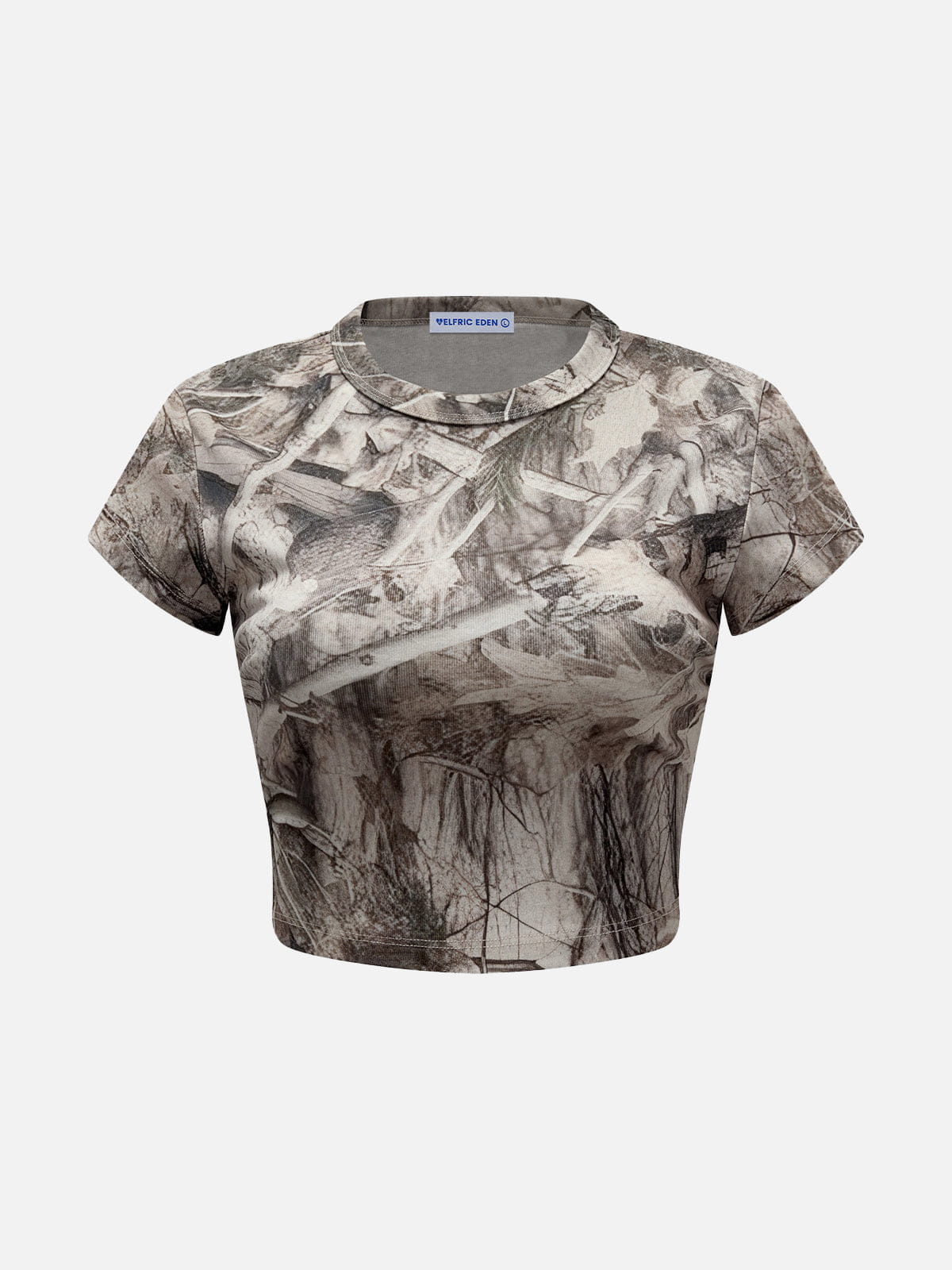 Aelfric Eden CAMO Forest Cropped Baby Tee - Image 4