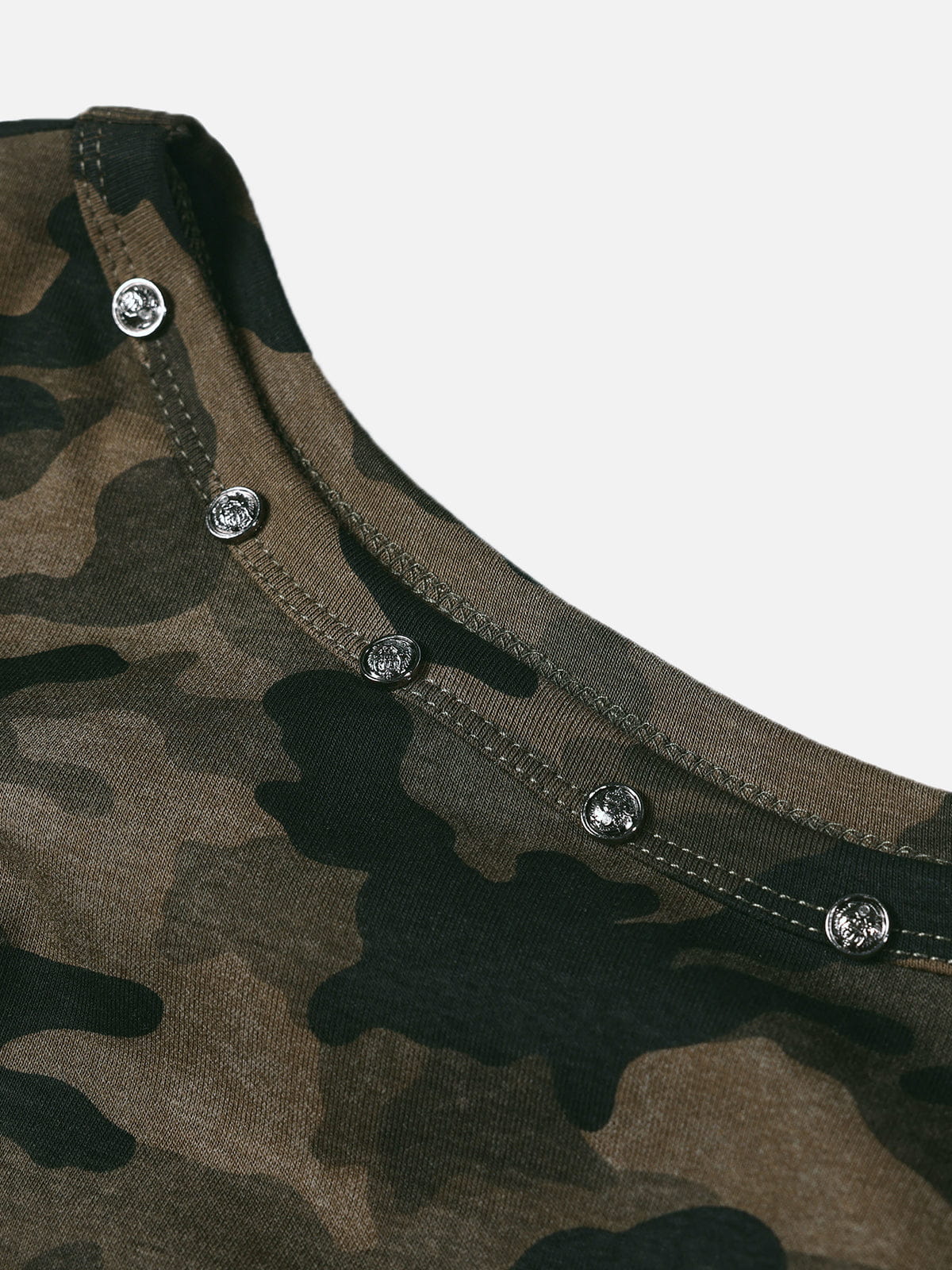 Aelfric Eden CAMO Off-The-Shoulder Baby Tee - Image 5