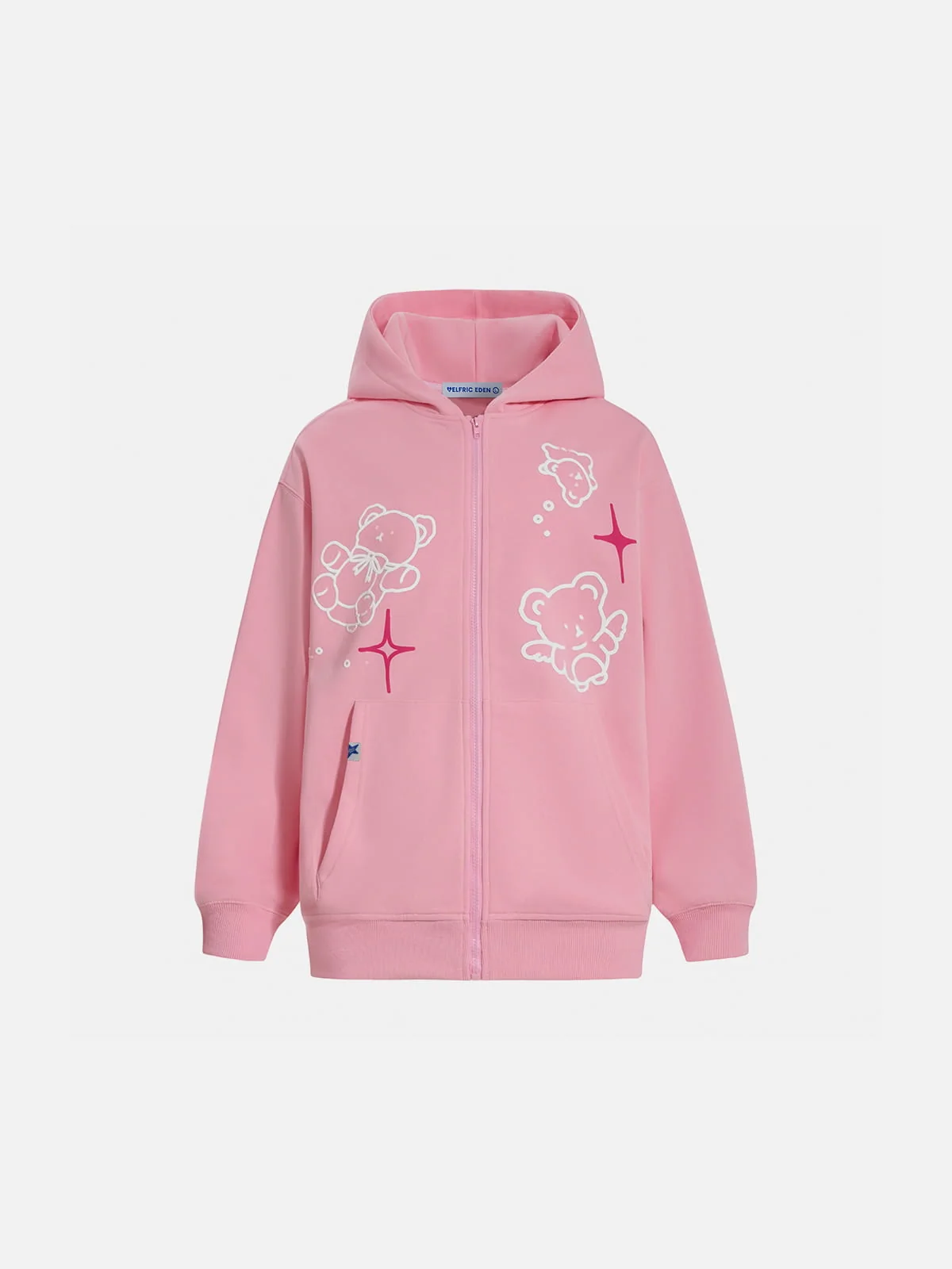 Aelfric Eden Cartoon Bear Zip Up Hoodie - Image 2
