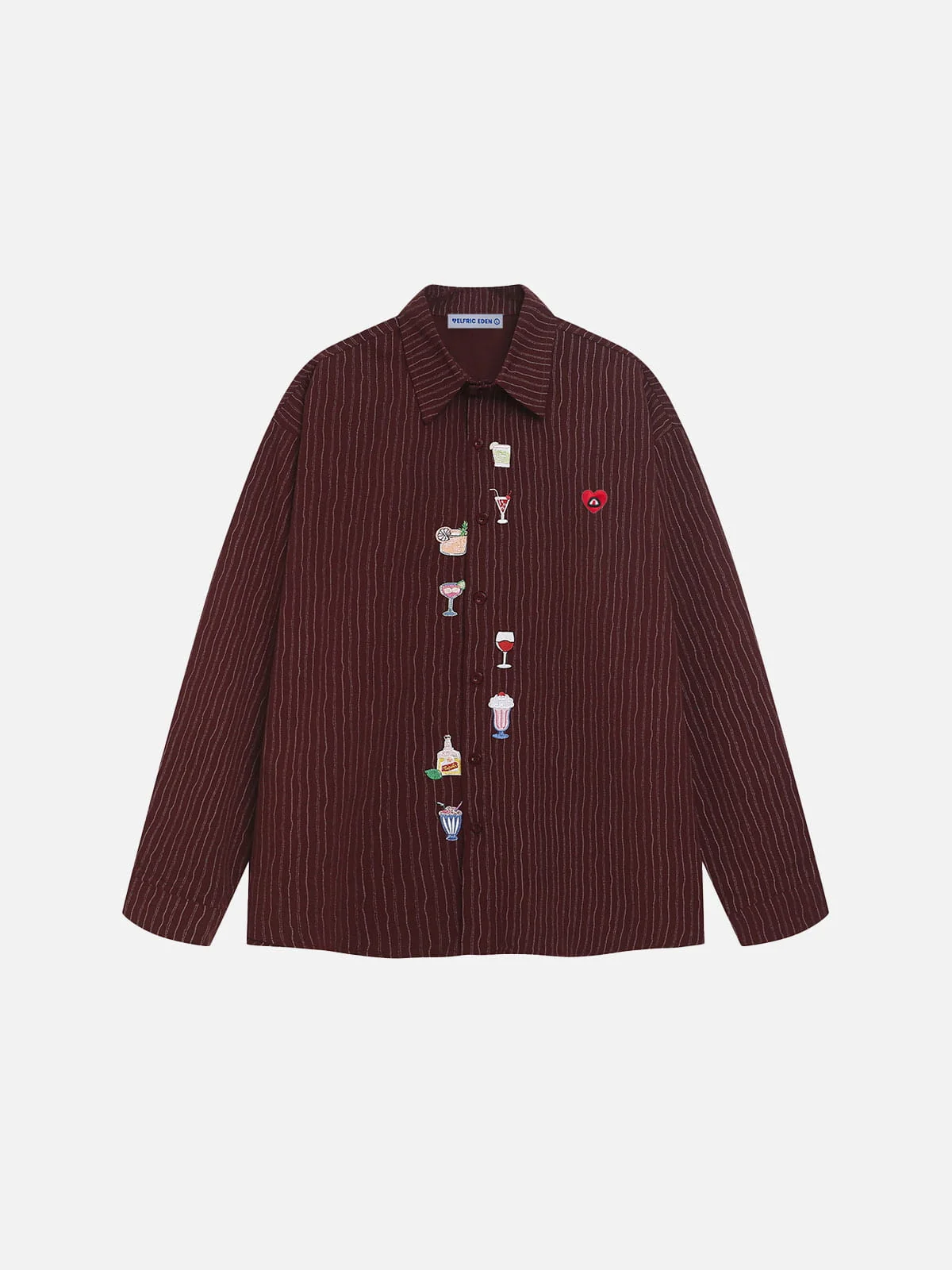 Aelfric Eden Cartoon Embroidery Long Sleeve Shirt
