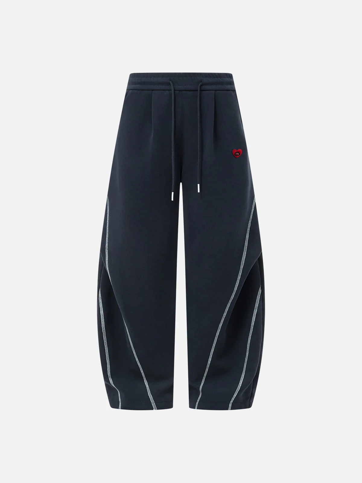 Aelfric Eden Contrast Stitch Baggy Barrel Sweatpants - Image 5
