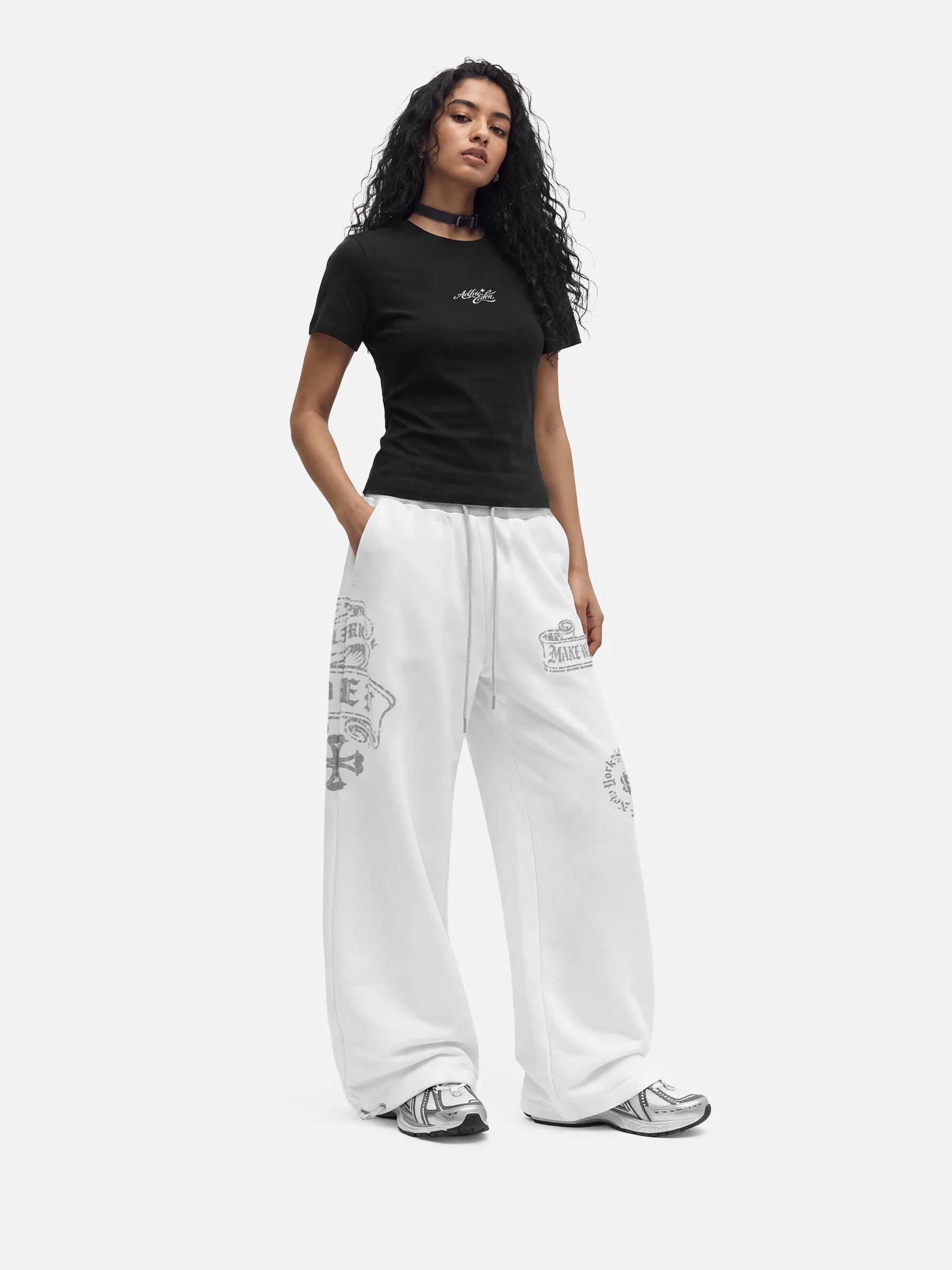 Aelfric Eden Contrast Waistband Baggy Sweatpants - Image 3
