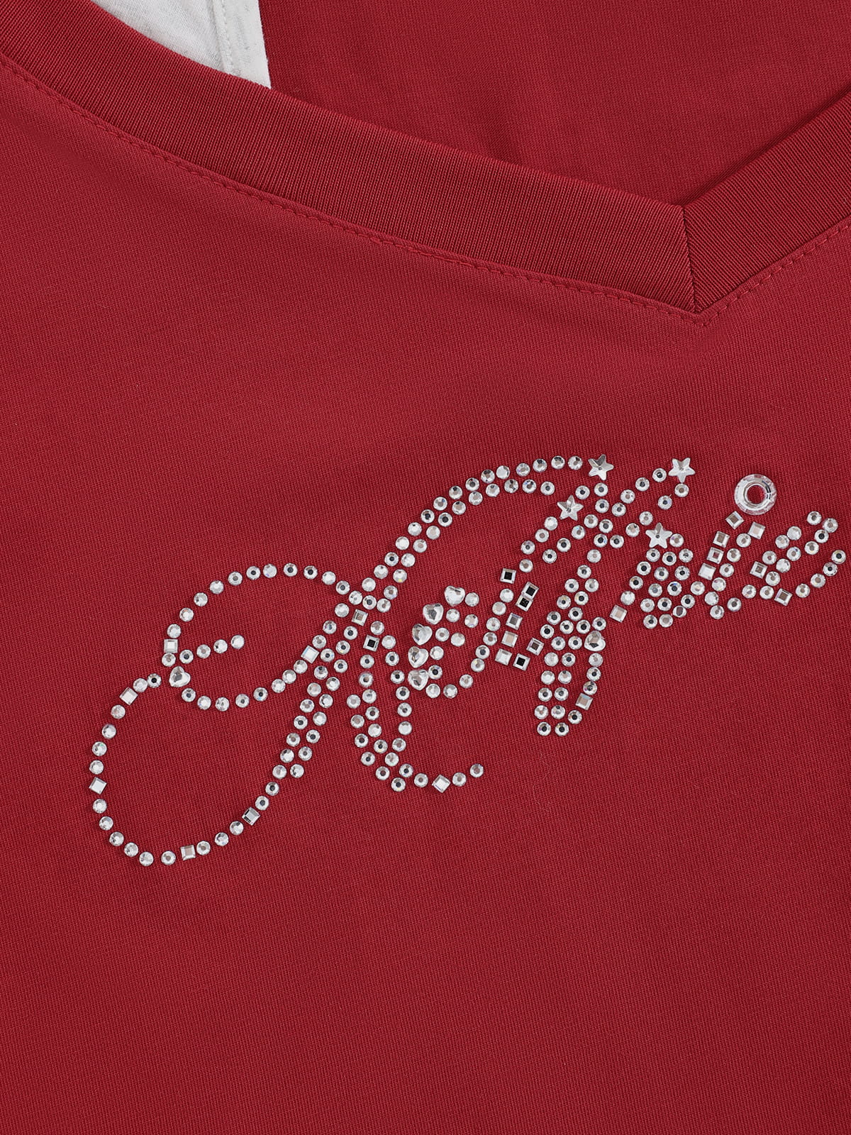 Aelfric Eden Cropped Halter Rhinestone Tee - Image 3