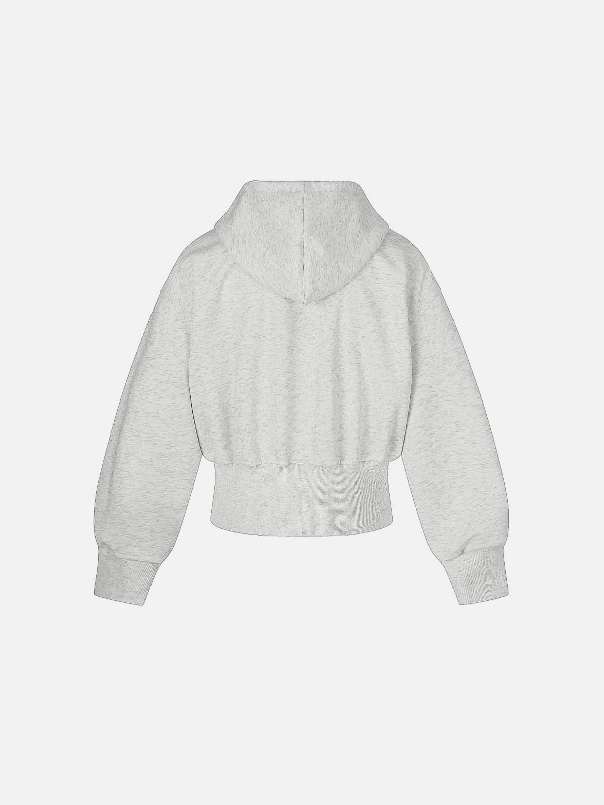 Aelfric Eden Cropped Studded Panel Zip Up Hoodie - Image 3