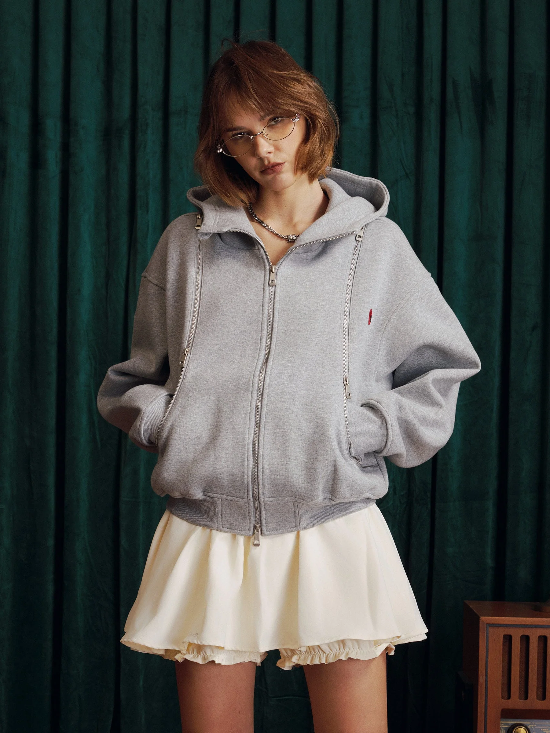 Aelfric Eden Boxy Zip Up Hoodie - Image 5