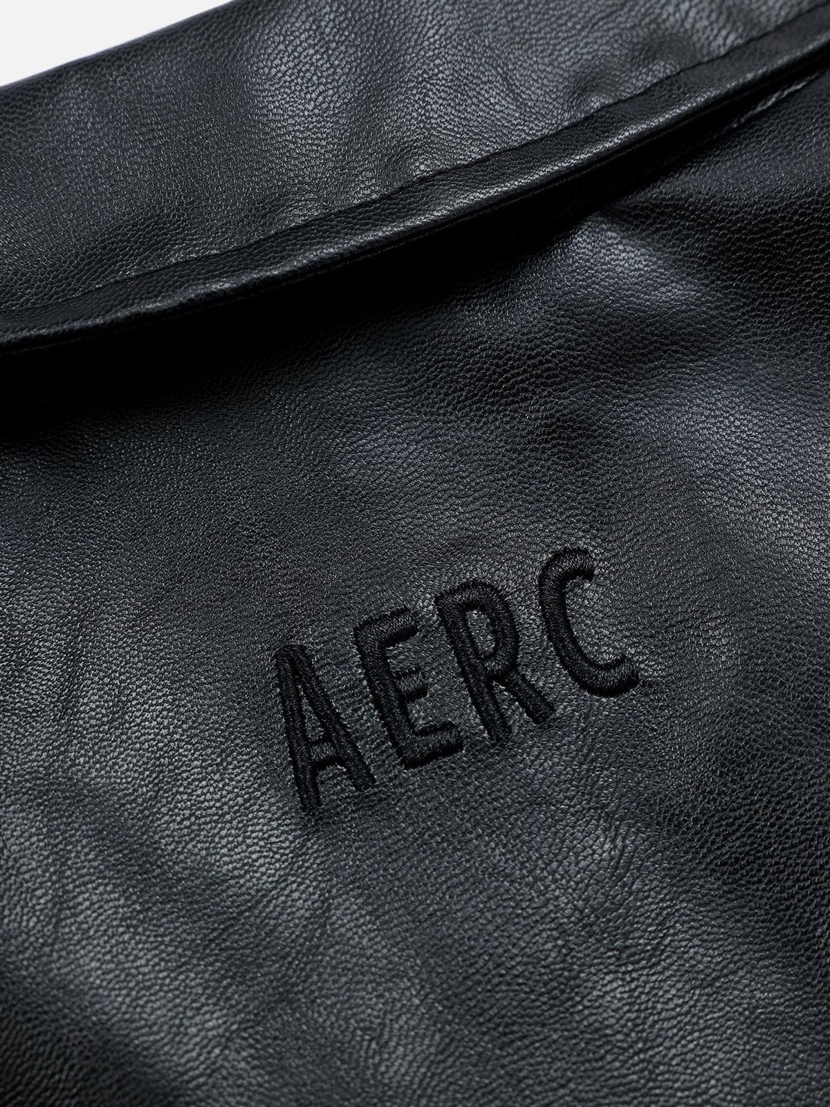 Aelfric Eden Faux Leather Zip Up Jacket - Image 8
