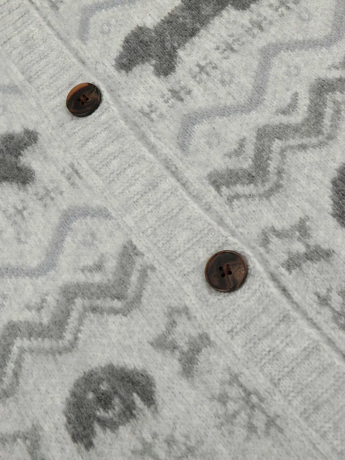 Aelfric Eden Dog Fair Isle Jacquard Cardigan - Image 4