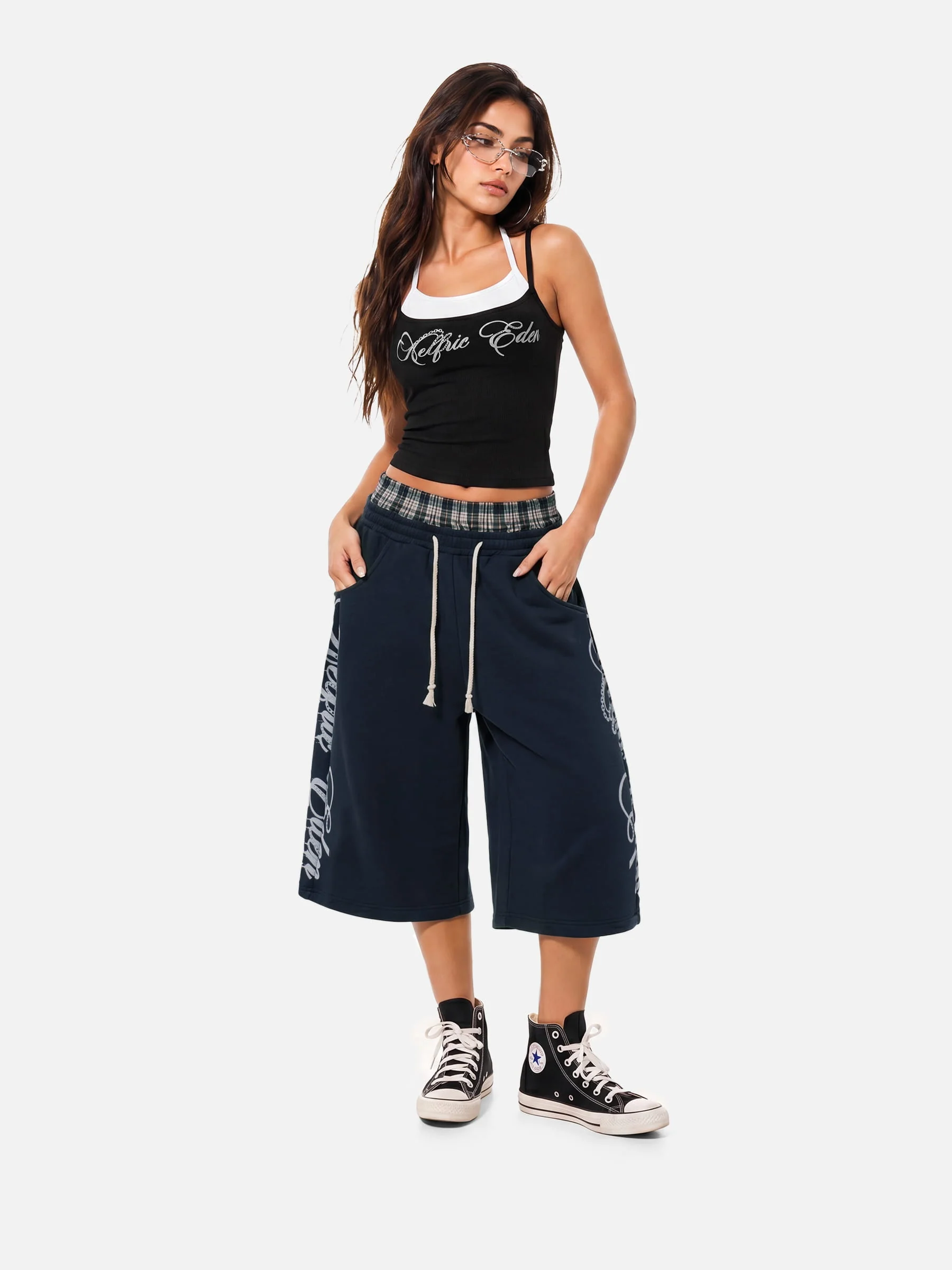 Aelfric Eden Double Waist Script Longline Shorts - Image 3