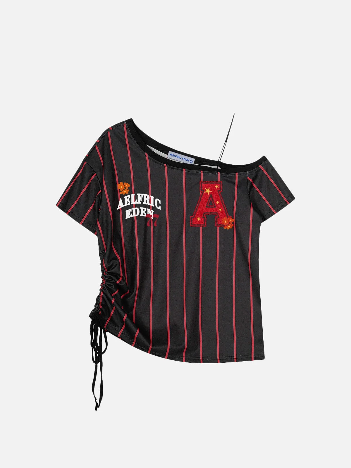 Aelfric Eden Off-The-Shoulder Stripe Tee