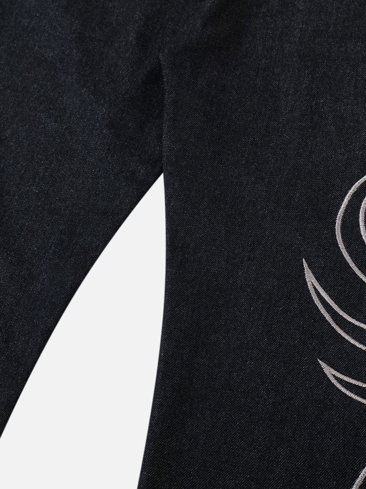 Aelfric Eden Baggy Barrel Embroidery Jeans - Image 7