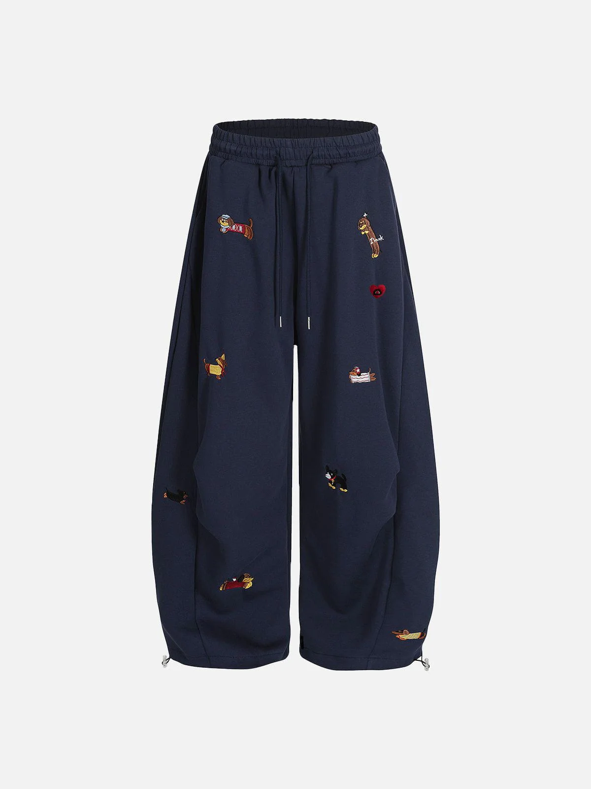 Aelfric Eden Embroidery Dog Baggy Barrel Sweatpants - Image 7