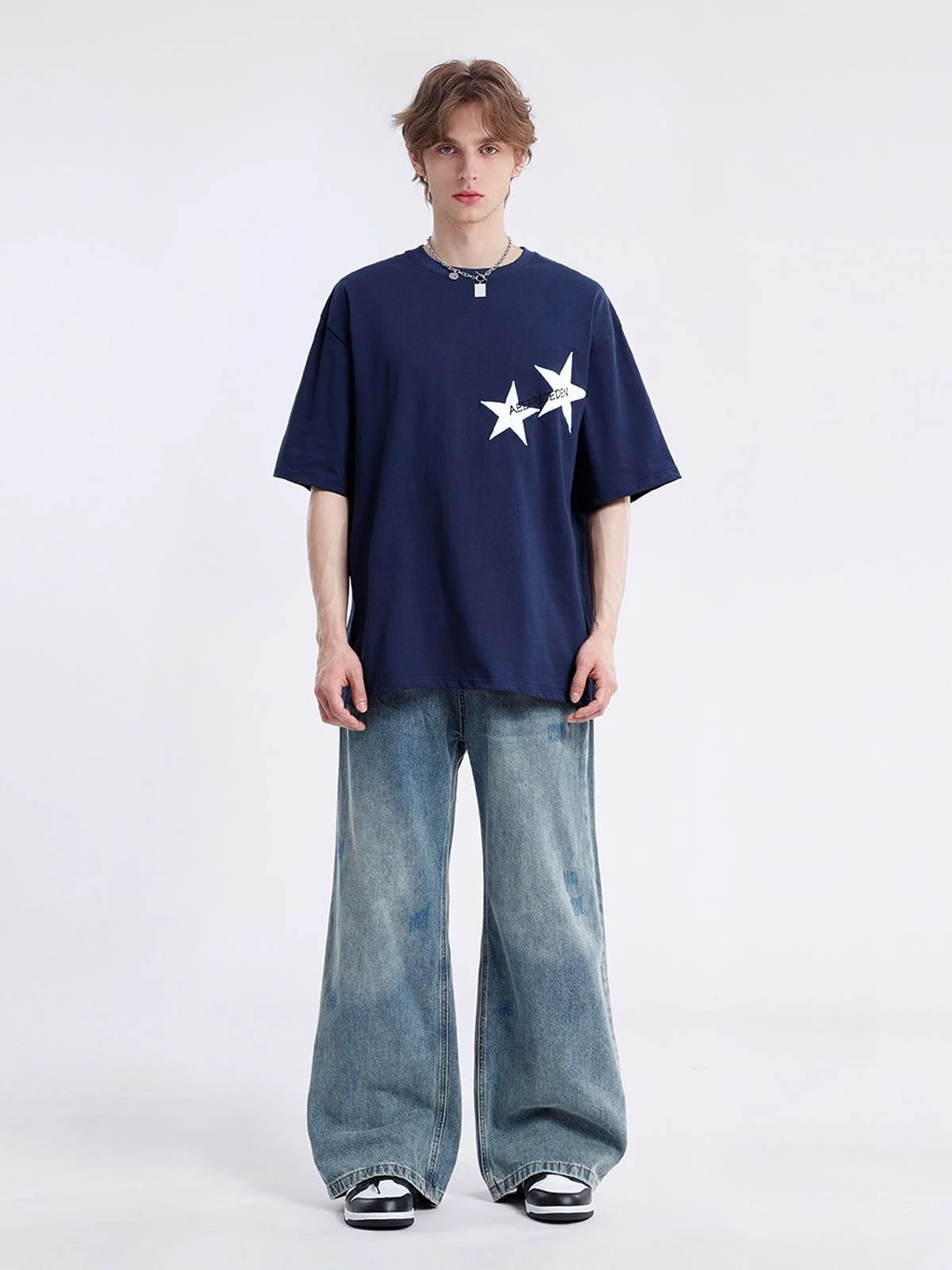 Aelfric Eden Embroidery Star Tee - Image 2