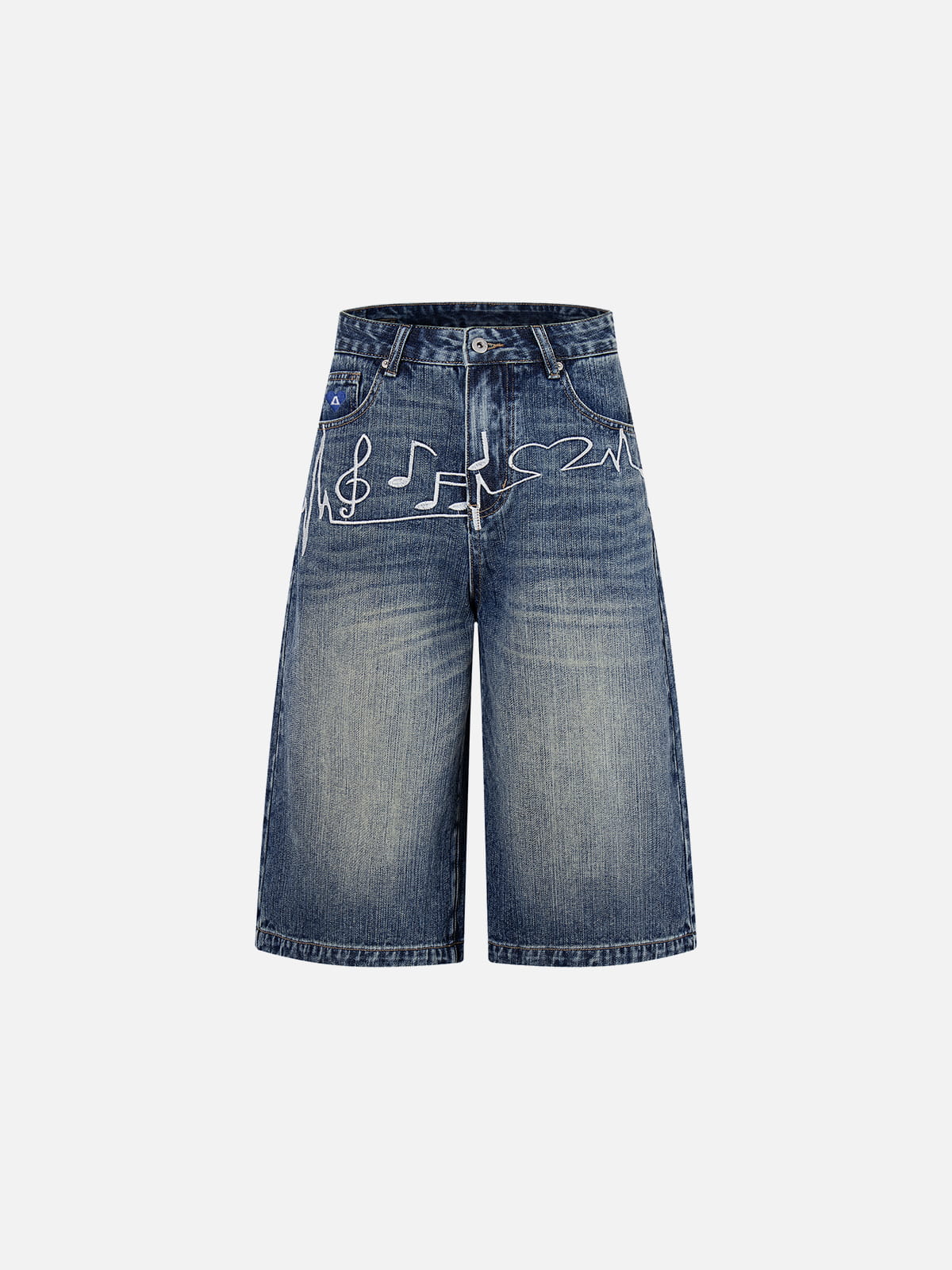 Aelfric Eden Embroidery Washed Longline Jorts