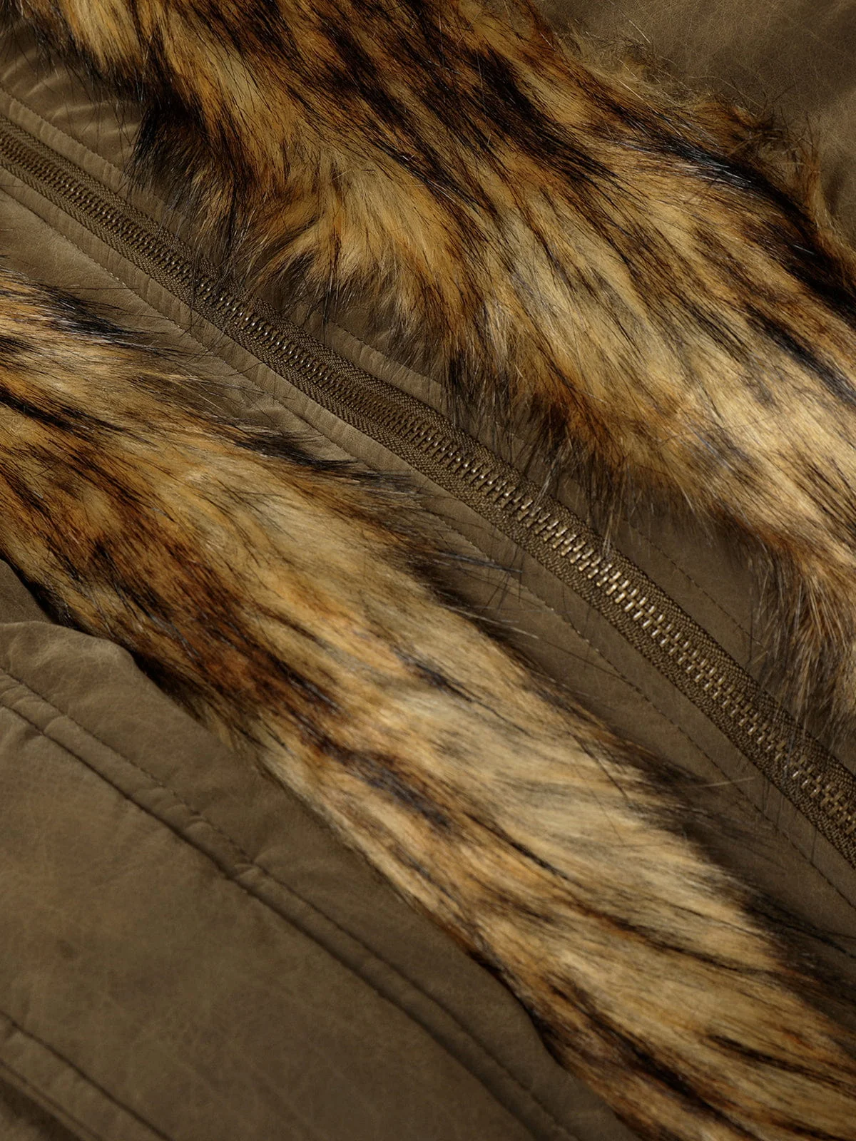 Aelfric Eden Faux Fur Two Layer Coat - Image 6