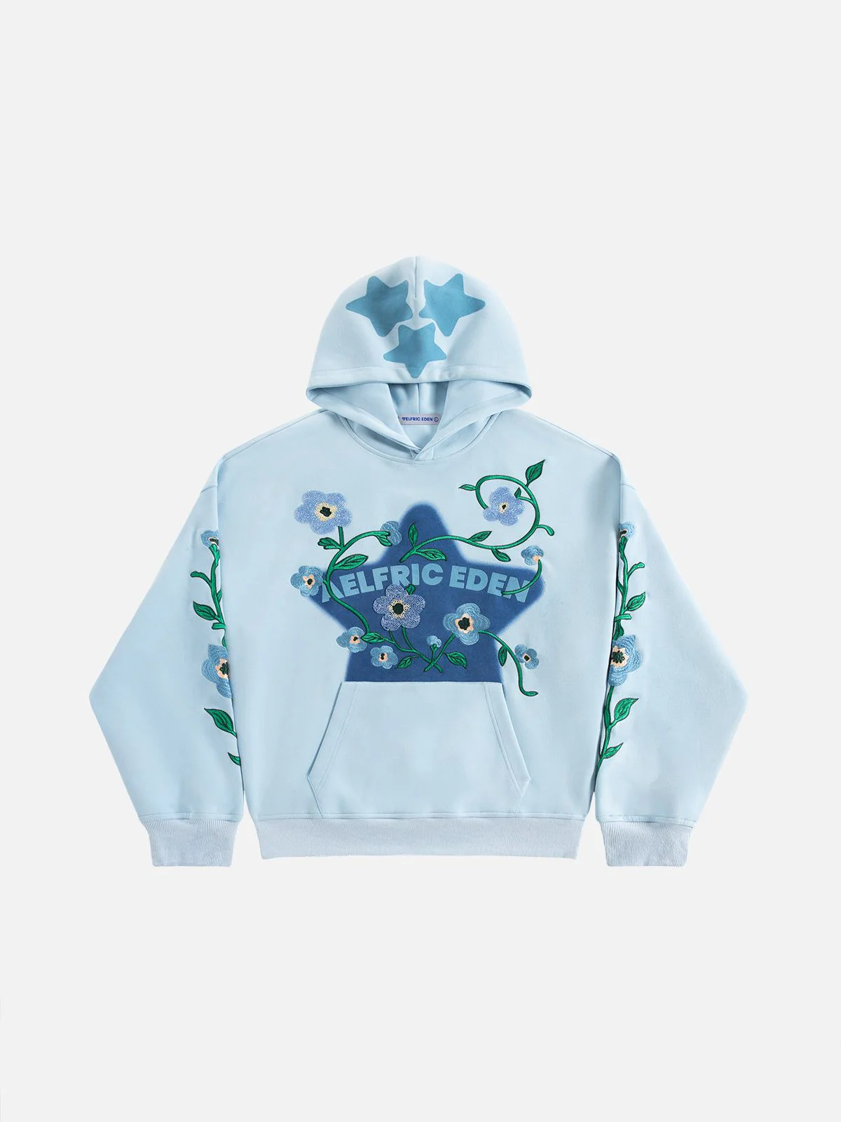 Aelfric Eden Star Rhinestone Floral Hoodie - Image 3