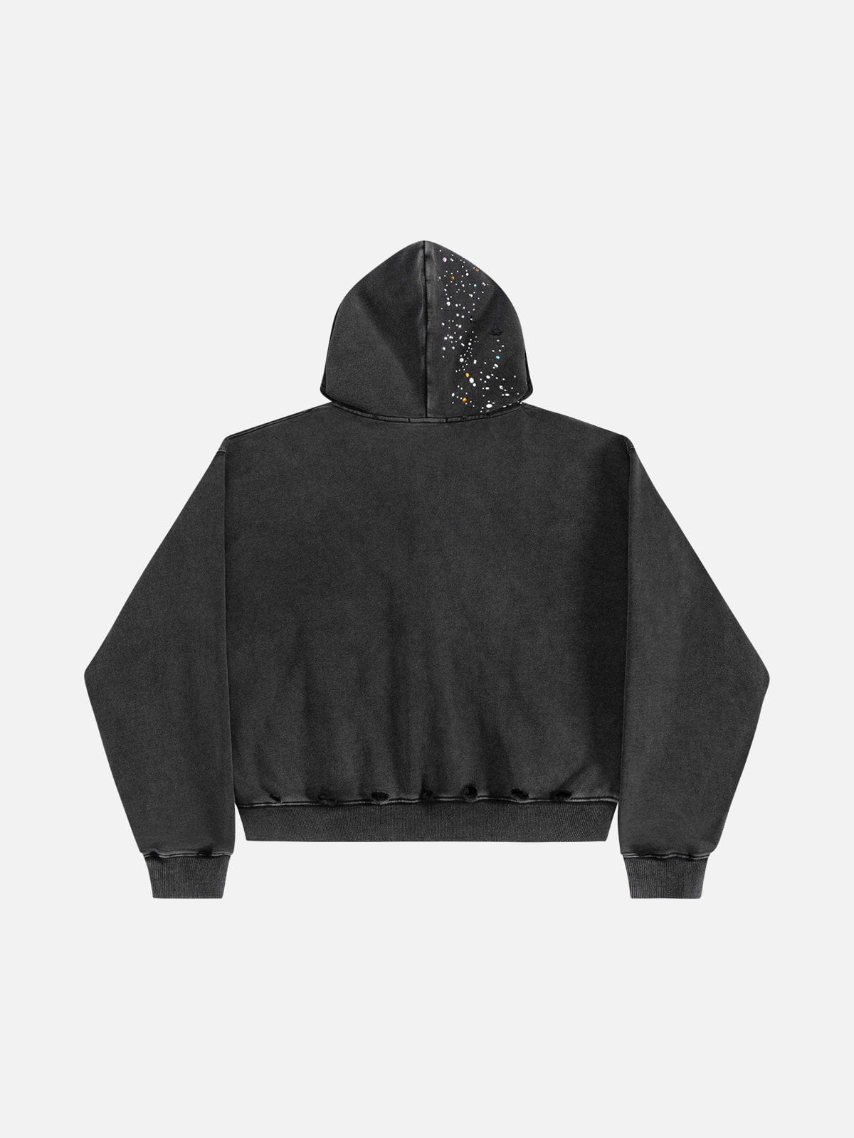 Aelfric Eden Rhinestone Boxy Zip Up V302 Hoodie - Image 3