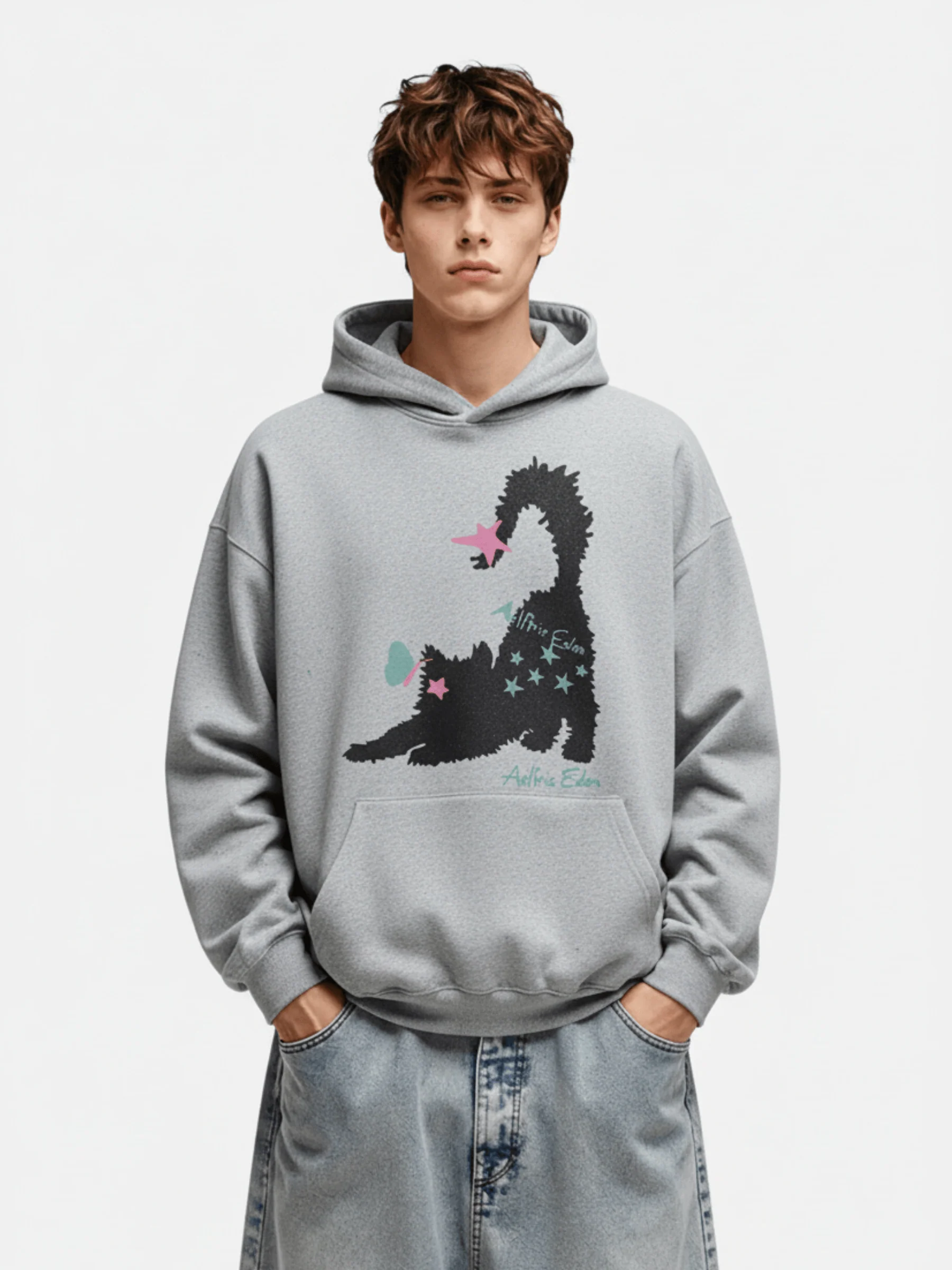 Aelfric Eden Cat Oversized Hoodie - Image 4