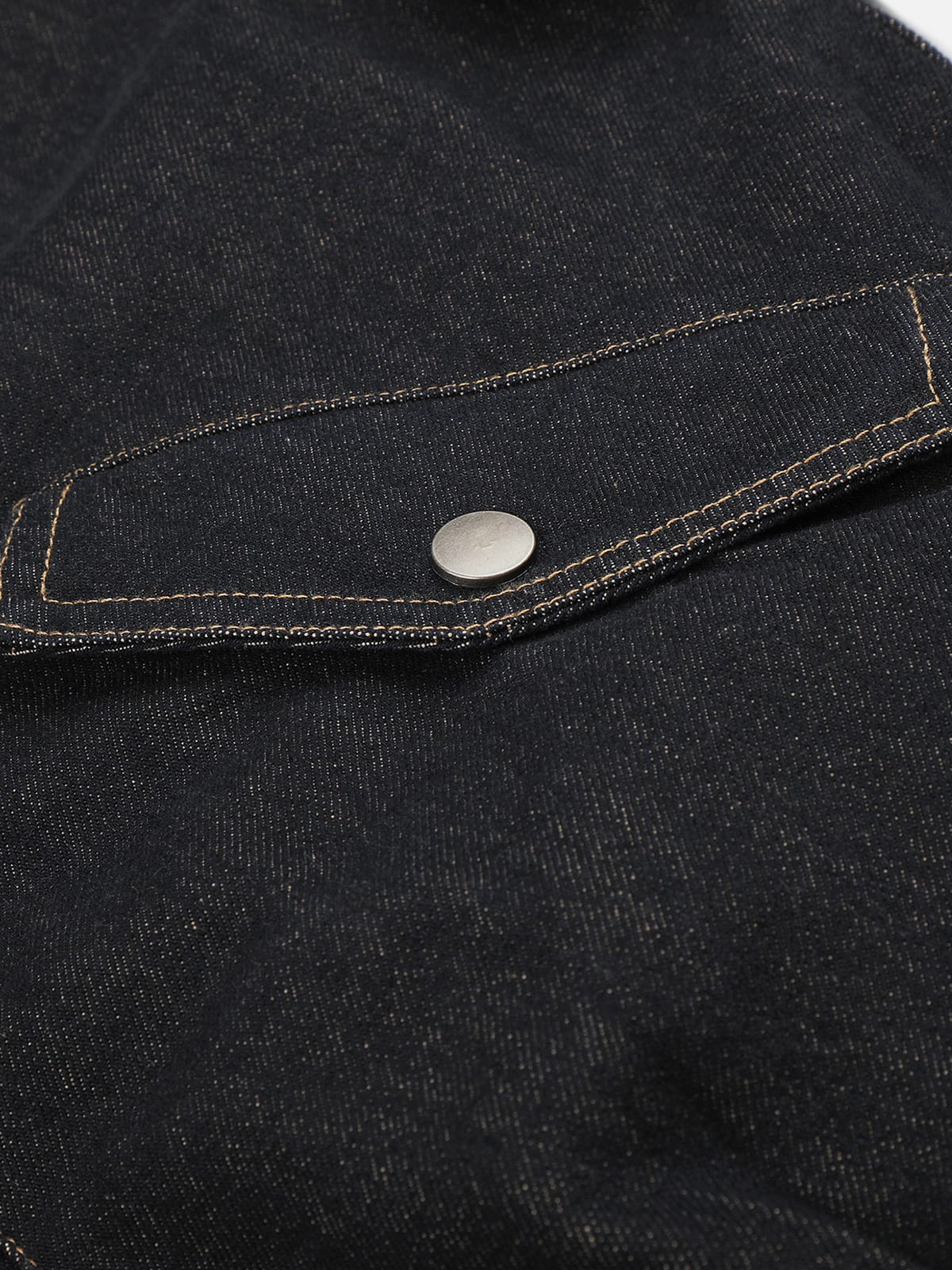 Aelfric Eden Layered Collar Denim Jacket - Image 5