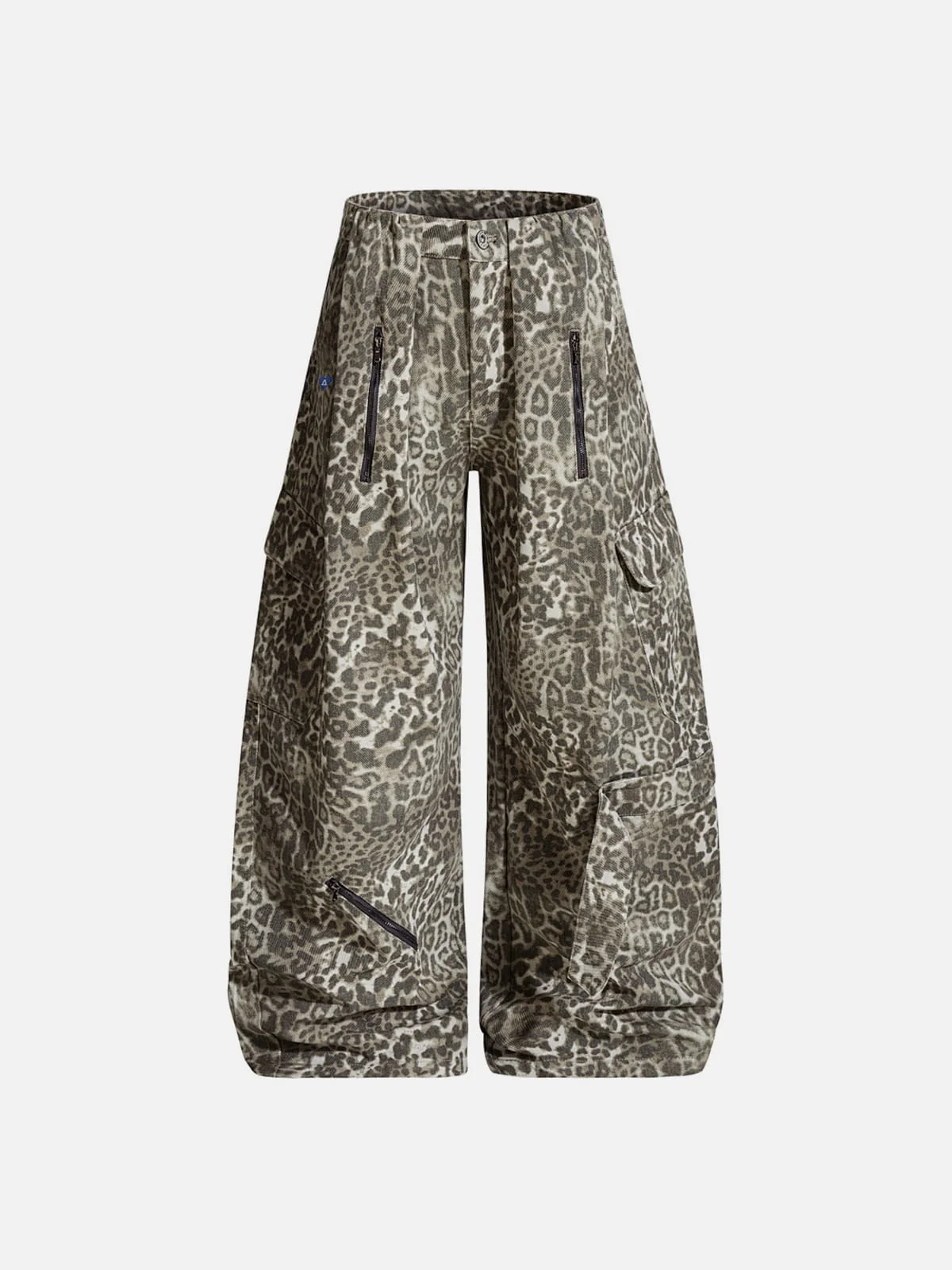 Aelfric Eden Leopard Baggy Barrel Jeans - Image 3