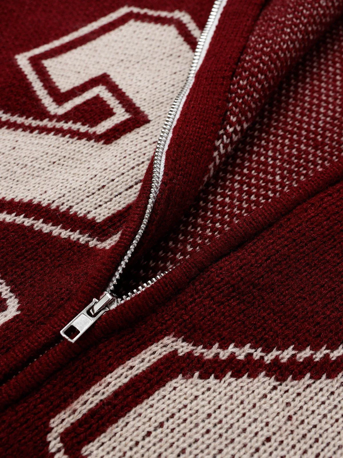 Aelfric Eden 24 Jacquard Zip Up Cardigan - Image 8