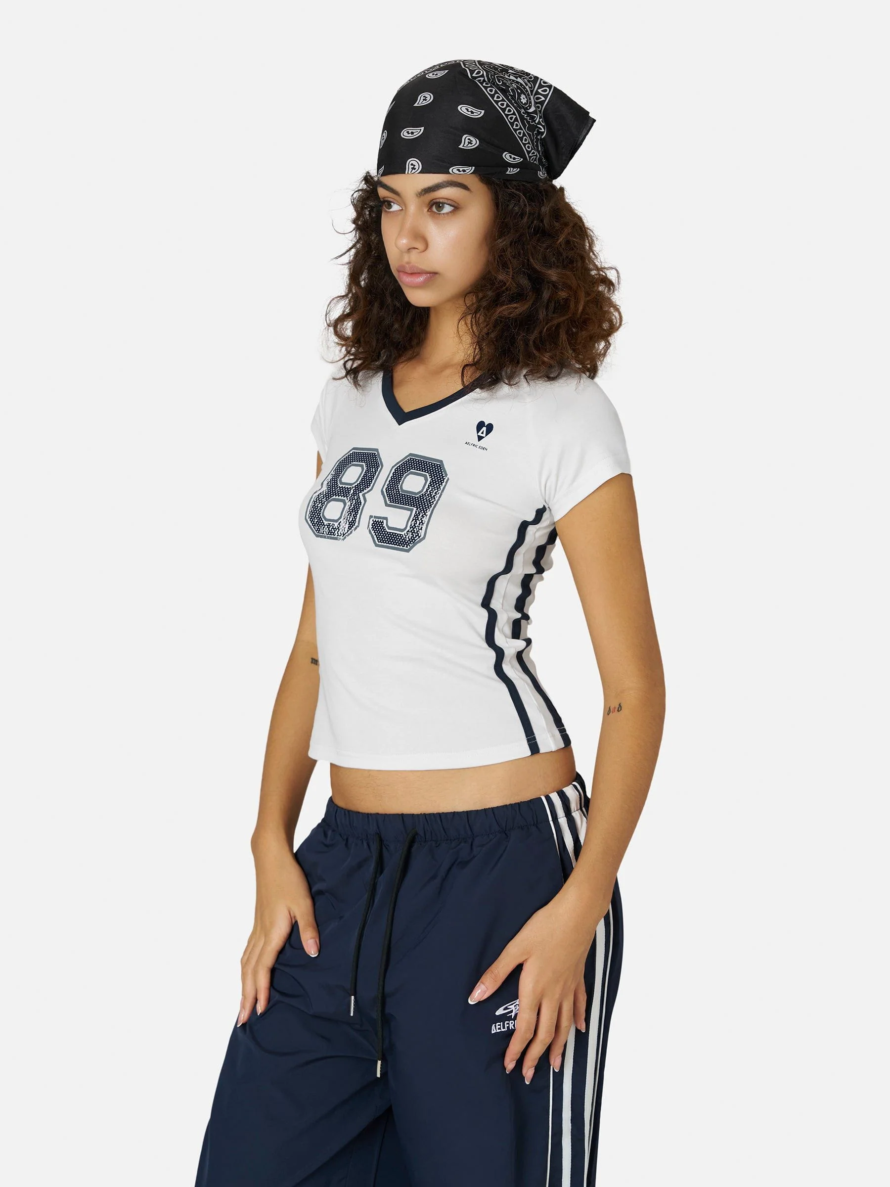 Aelfric Eden 89 V-Neck Sporty Baby Tee - Image 4