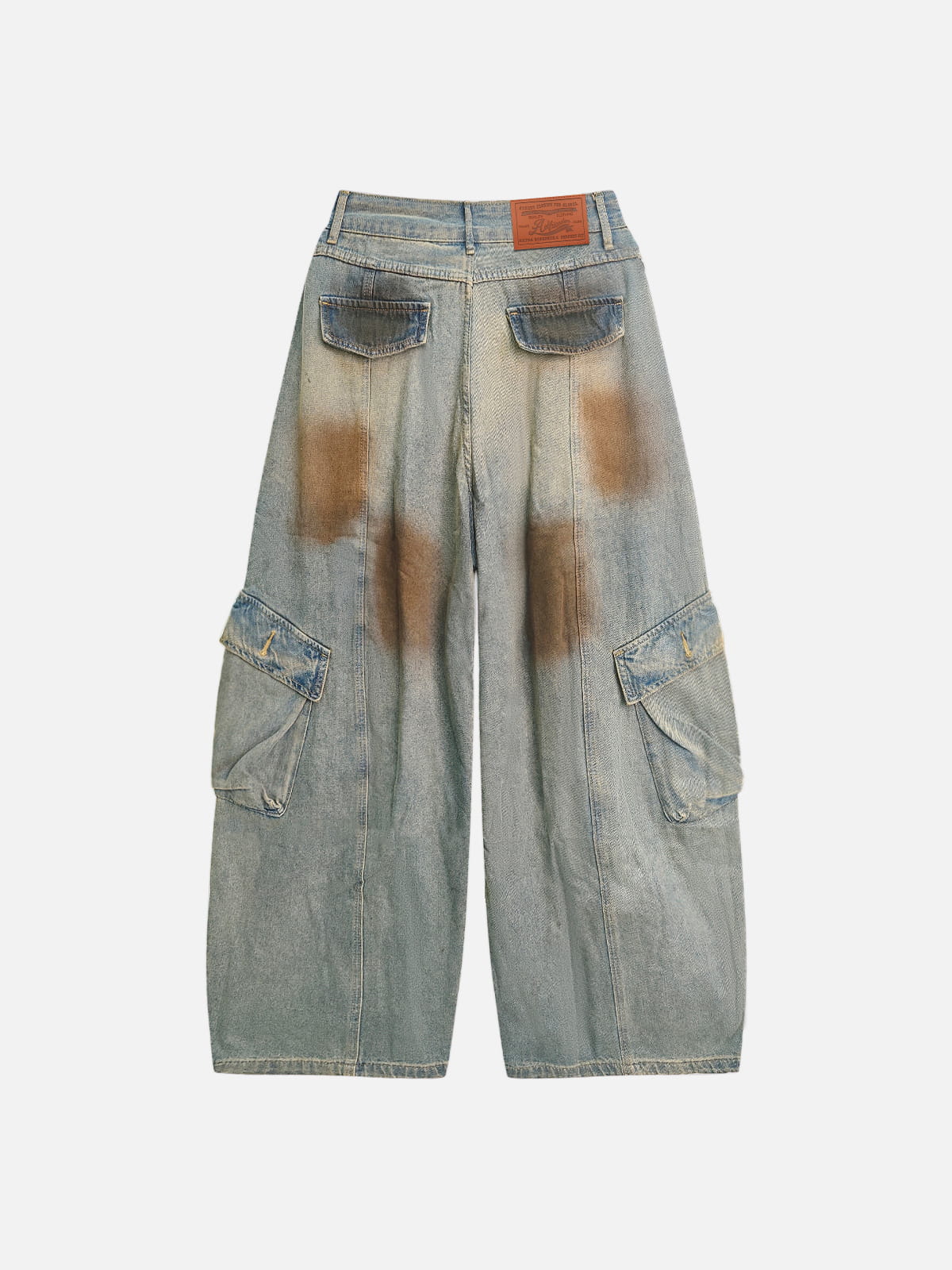 Aelfric Eden Paint Splatter Baggy Barrel Jeans - Image 2