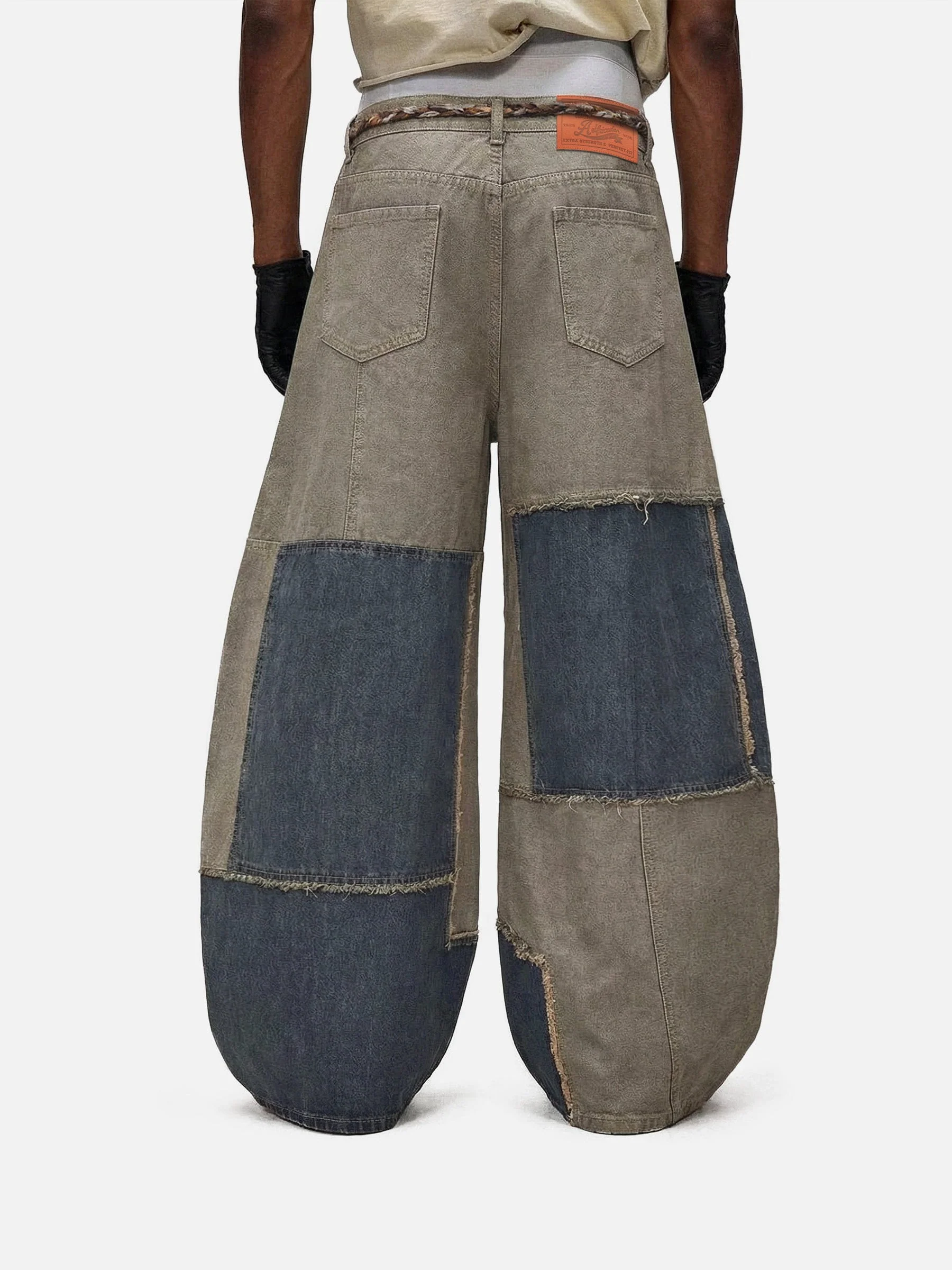 Aelfric Eden Panel Baggy Barrel Jeans - Image 4
