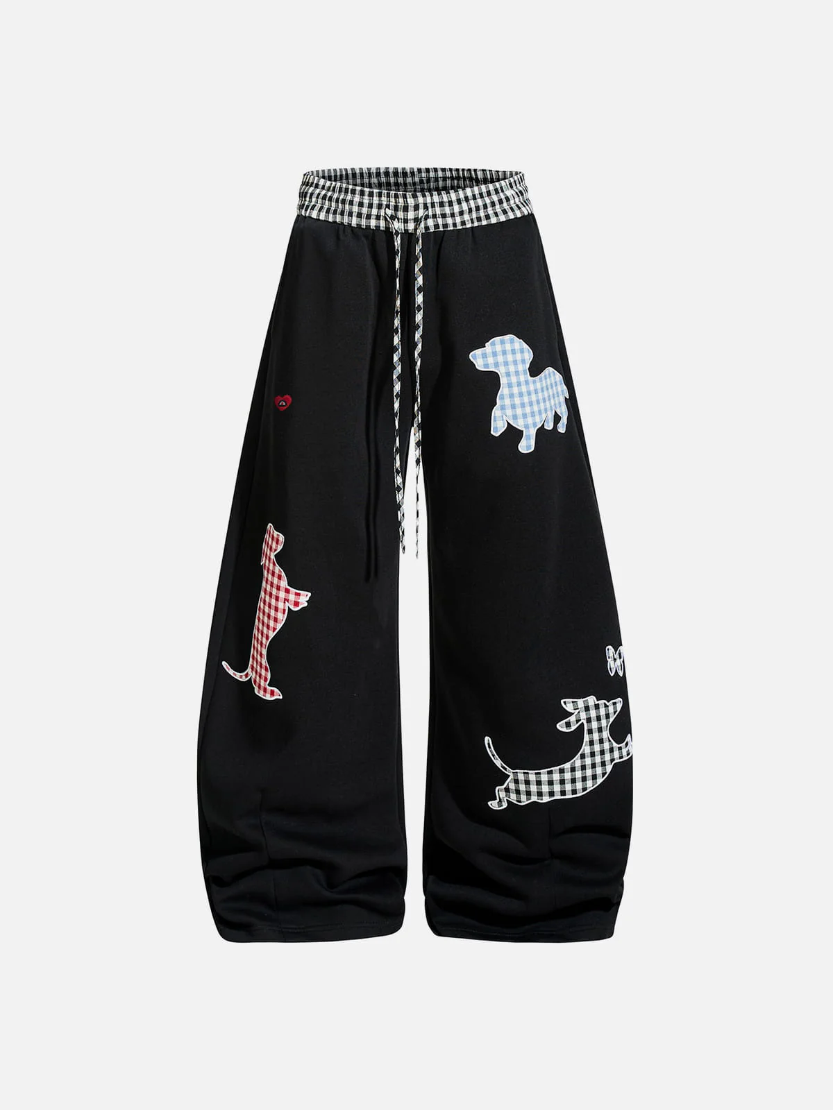 Aelfric Eden Plaid Dog Baggy Barrel Sweatpants - Image 3
