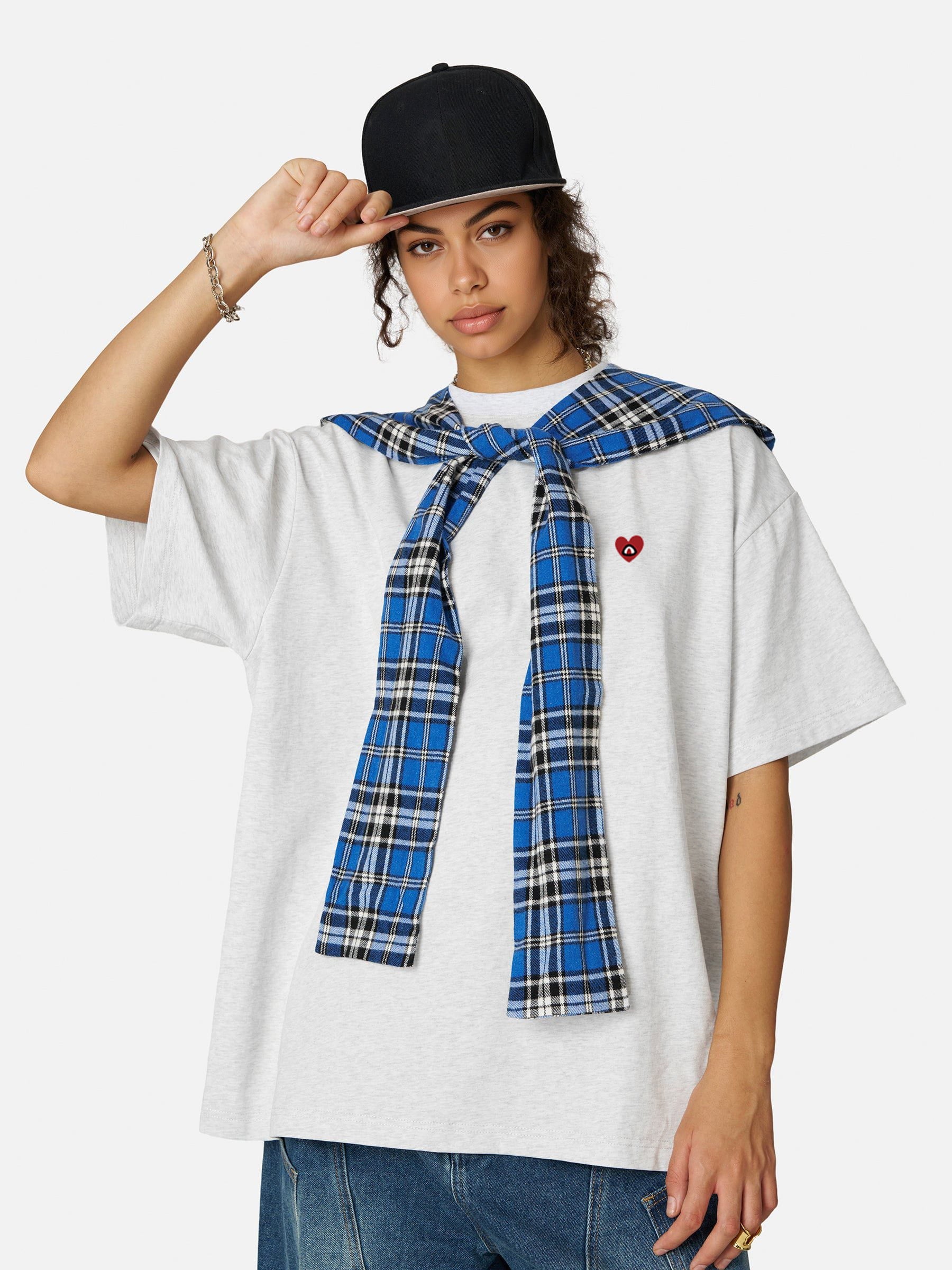 Aelfric Eden Plaid Detachable Hooded Tee - Image 3