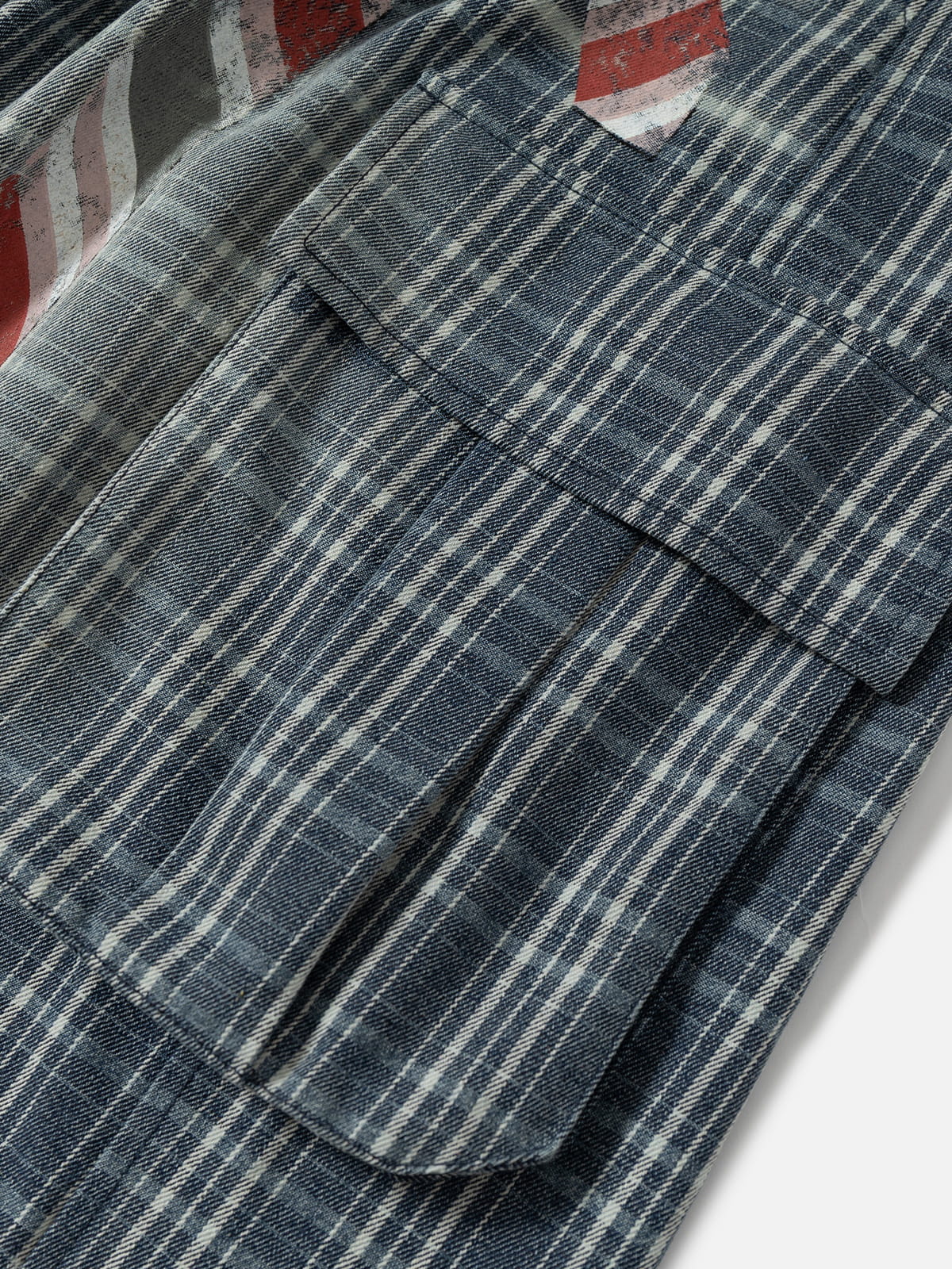 Aelfric Eden Plaid Multi Pocket Longline Shorts - Image 6