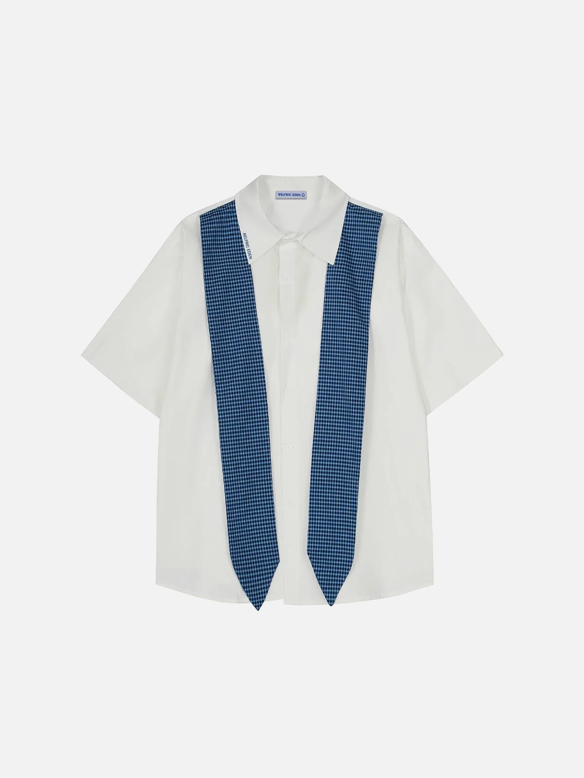 Aelfric Eden Plaid Necktie Shirt - Image 8